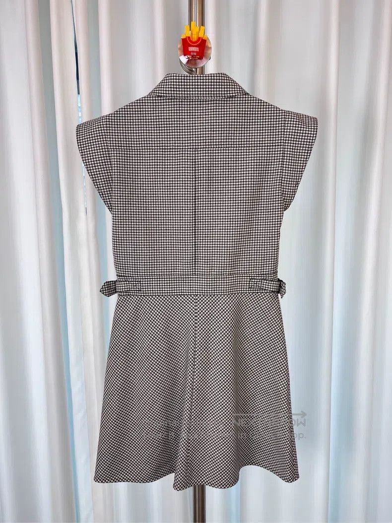 Dior Dior Black and white plaid worsted wool thousand-bird chec Size S / US 4 / IT 40 - 2 Thumbnail