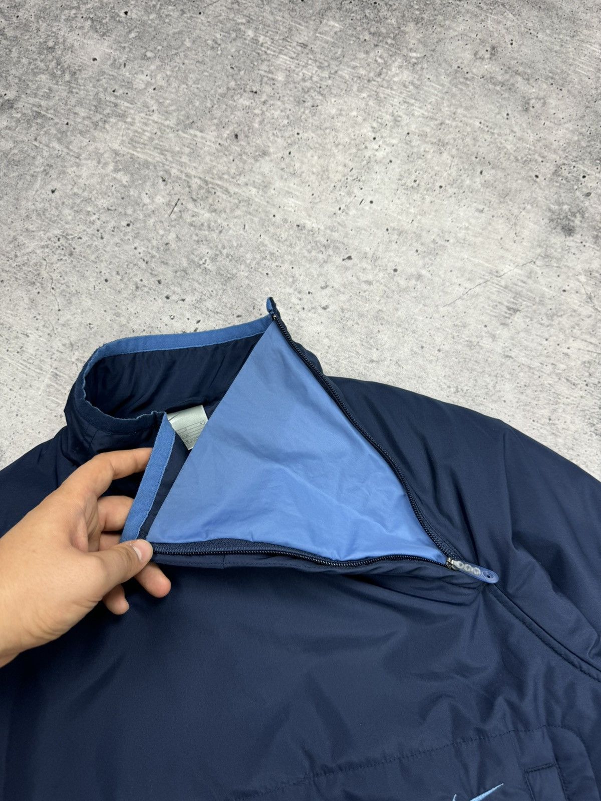 Nike × Vintage Vintage Nike 90’s Y2K Style Drill Nylon Anorak Bomber Jacket Size US S / EU 44-46 / 1 - 13 Thumbnail
