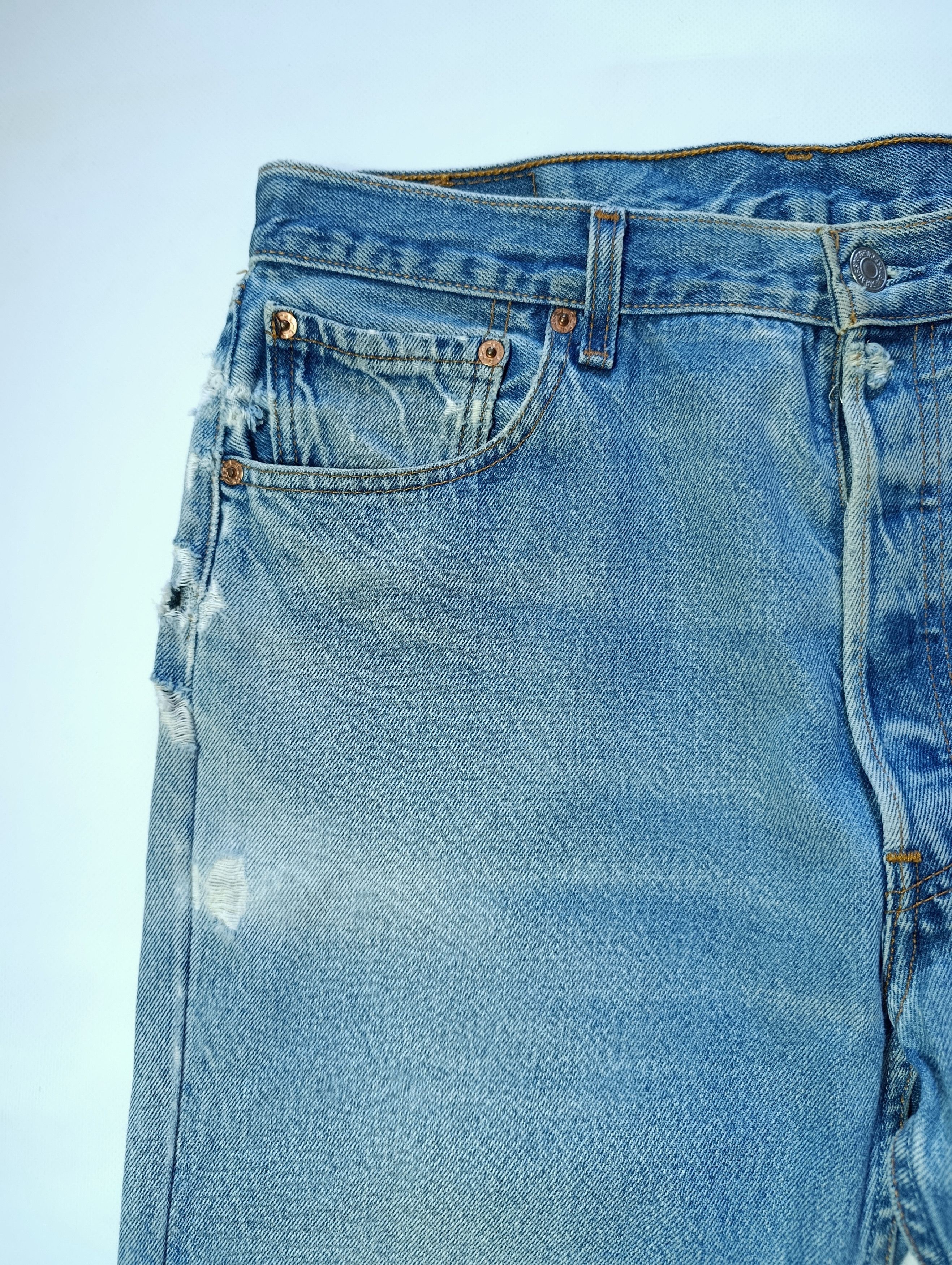 Levi's Vintage Clothing Vintage Levis 501xx Mexico Distressed Denim Pants Size US 32 / EU 48 - 3 Thumbnail
