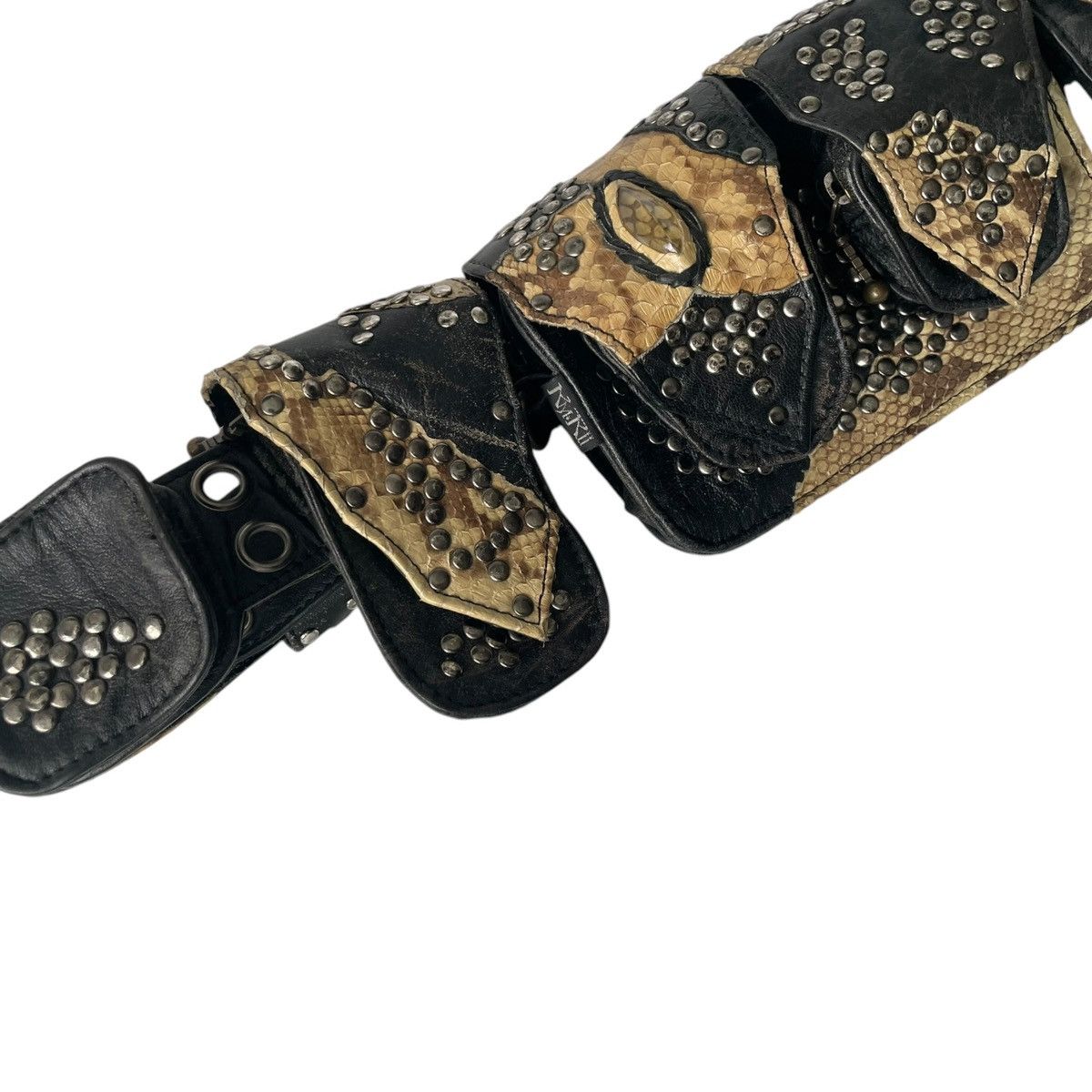 KMRii Kmrii snakeskin gem belt Size ONE SIZE - 3 Thumbnail