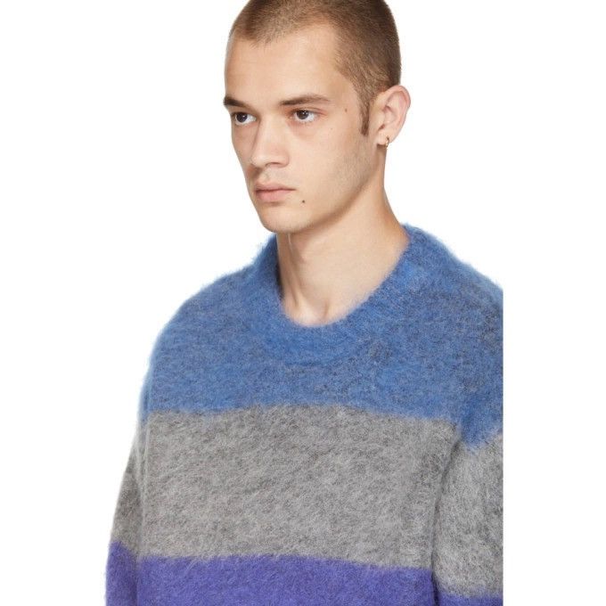 Acne Studios ACne Studios Albah Mohair Wool Jumper Striped Oversized Size US M / EU 48-50 / 2 - 4 Thumbnail