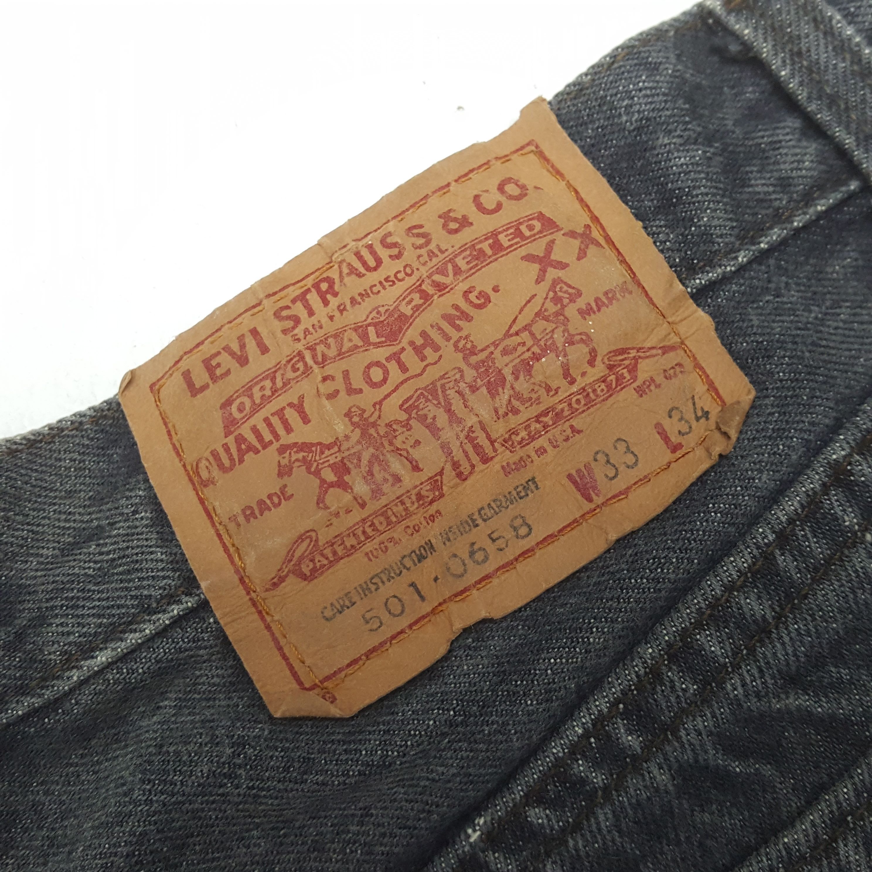 Levi's Vintage Levi's 501 American Band Gray Jeans RR15 Size US 30 / EU 46 - 14 Thumbnail