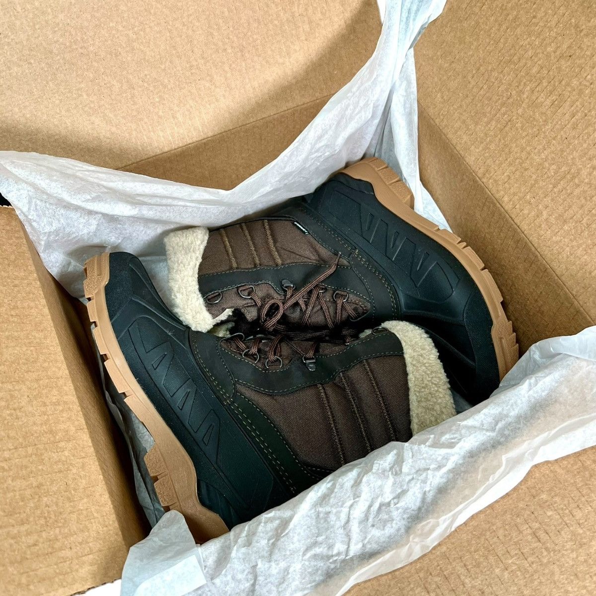 Other Spirale Brown Vegan Women’s Snow Lace Up Boots sz 10.5-11 Size US 11 / IT 41 - 13 Thumbnail