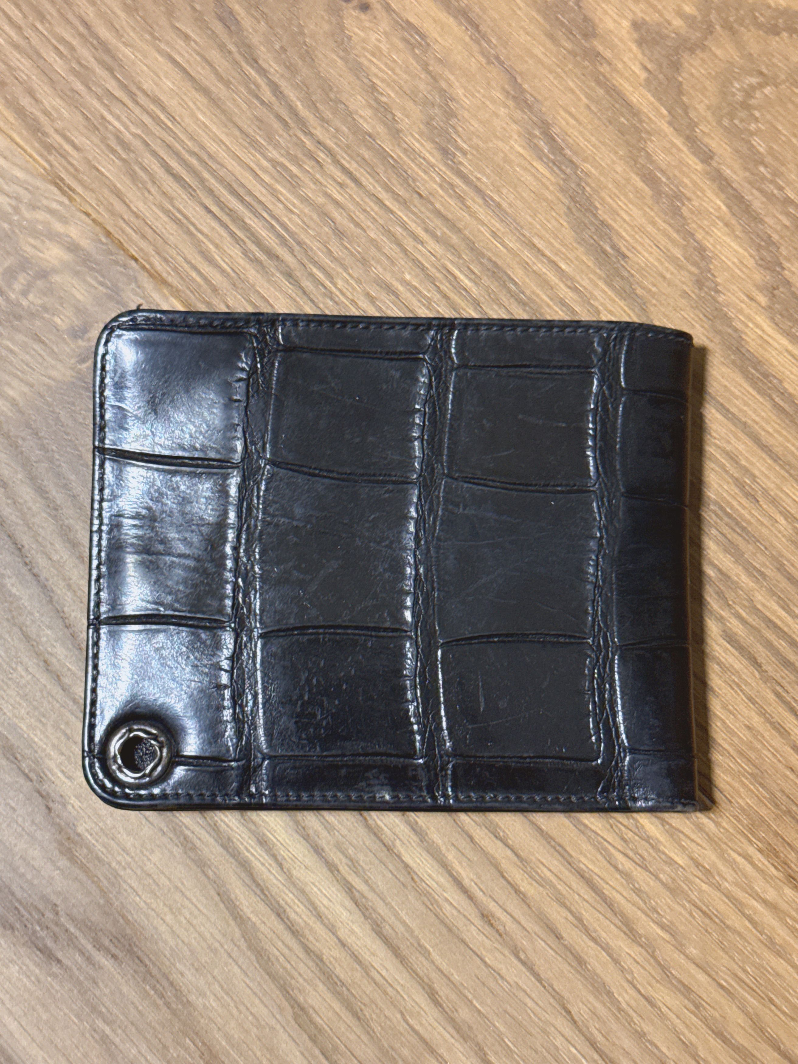 Chrome Hearts Rare Chrome hearts Black Alligator Leather Wallet Size ONE SIZE - 5 Thumbnail