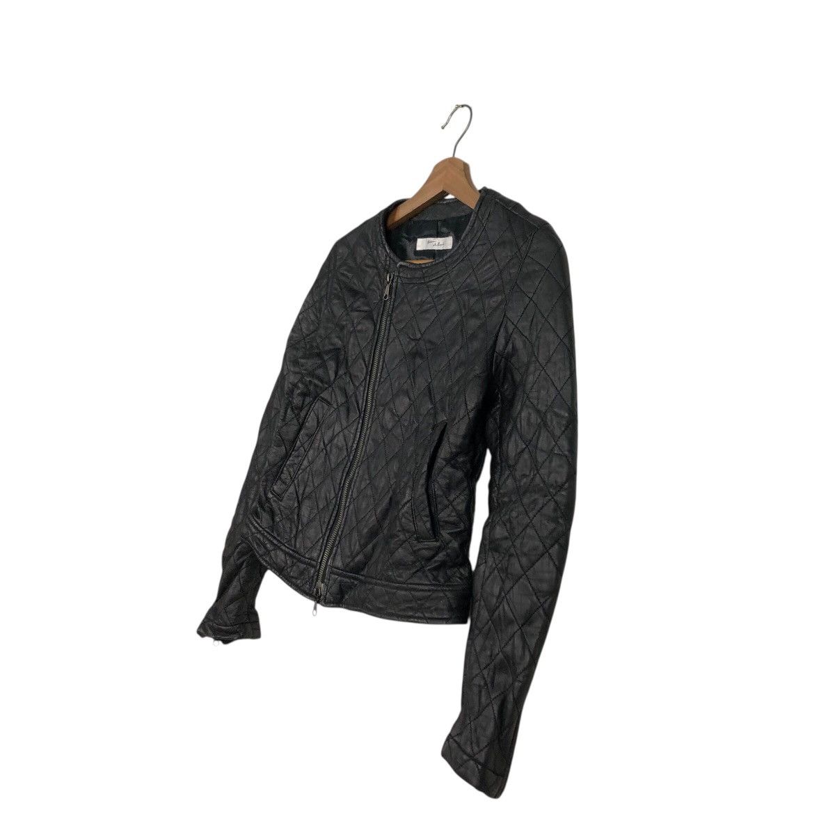 ADAM ET ROPE 📌Cropped Biker Leather Jacket Adam Et Rope Issey Miyake Size US M / EU 48-50 / 2 - 3 Thumbnail