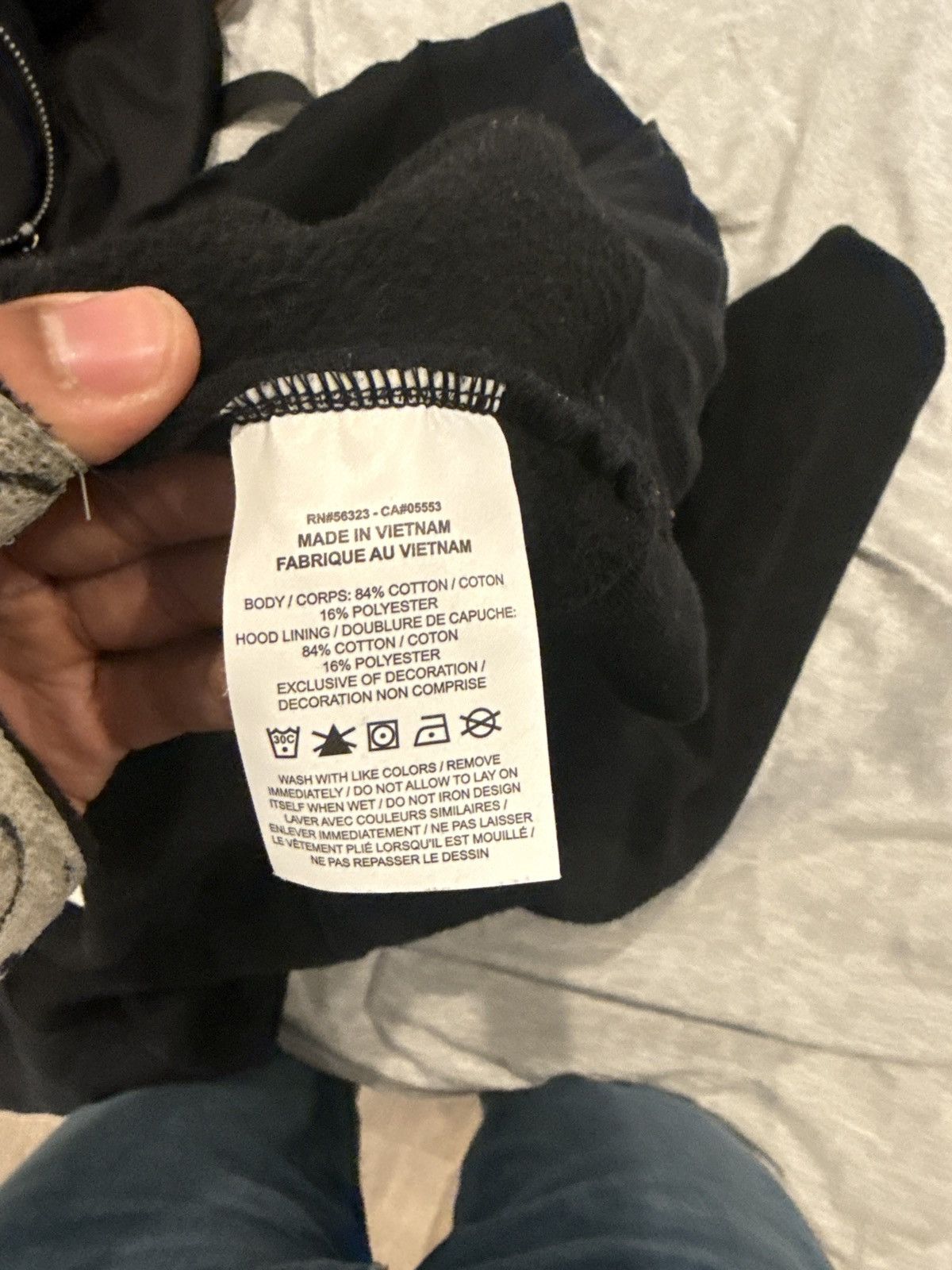 Jordan Brand × Off-White Jordan x Off-White Hoodie Black Embroidered Size [Medium] Size US M / EU 48-50 / 2 - 6 Thumbnail