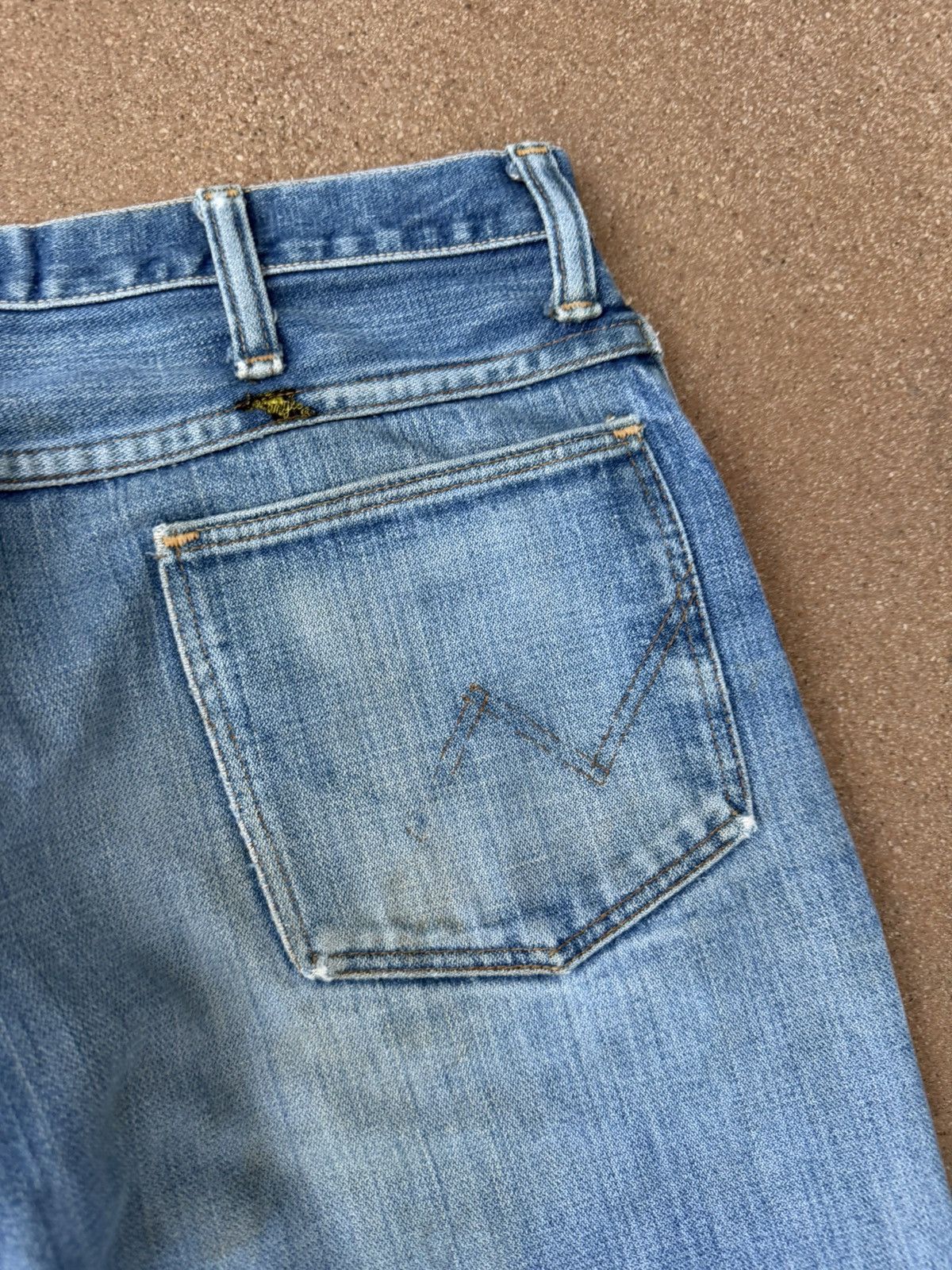 Wrangler Vintage 70’s Wrangler Flare Bootcut Distressed Jeans 32x30 Size US 32 / EU 48 - 8 Thumbnail
