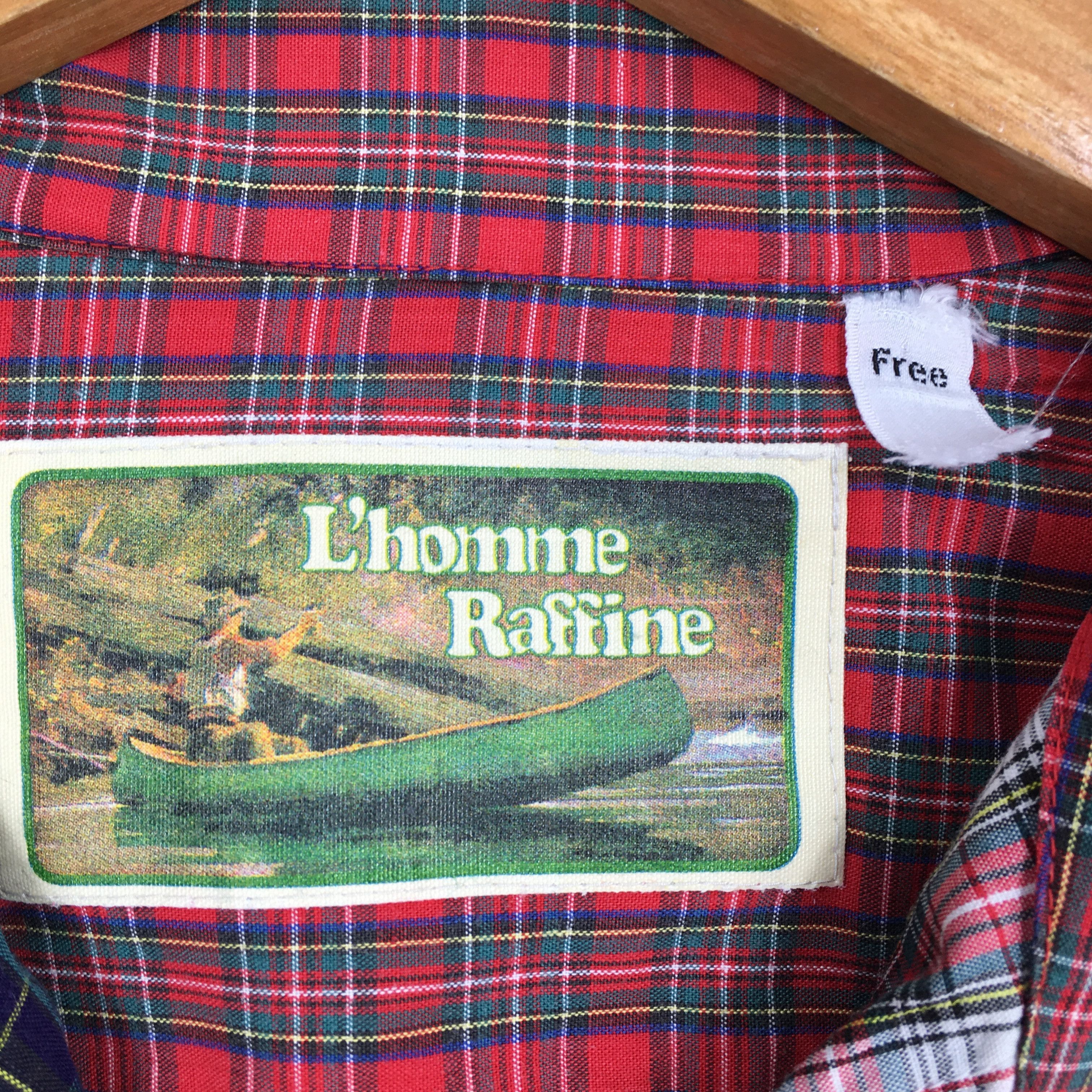 Flannel × L'Homme Rouge × Vintage Vintage Rebuild Flannel Checkered Tartan Shirt Medium Size US M / EU 48-50 / 2 - 4 Thumbnail