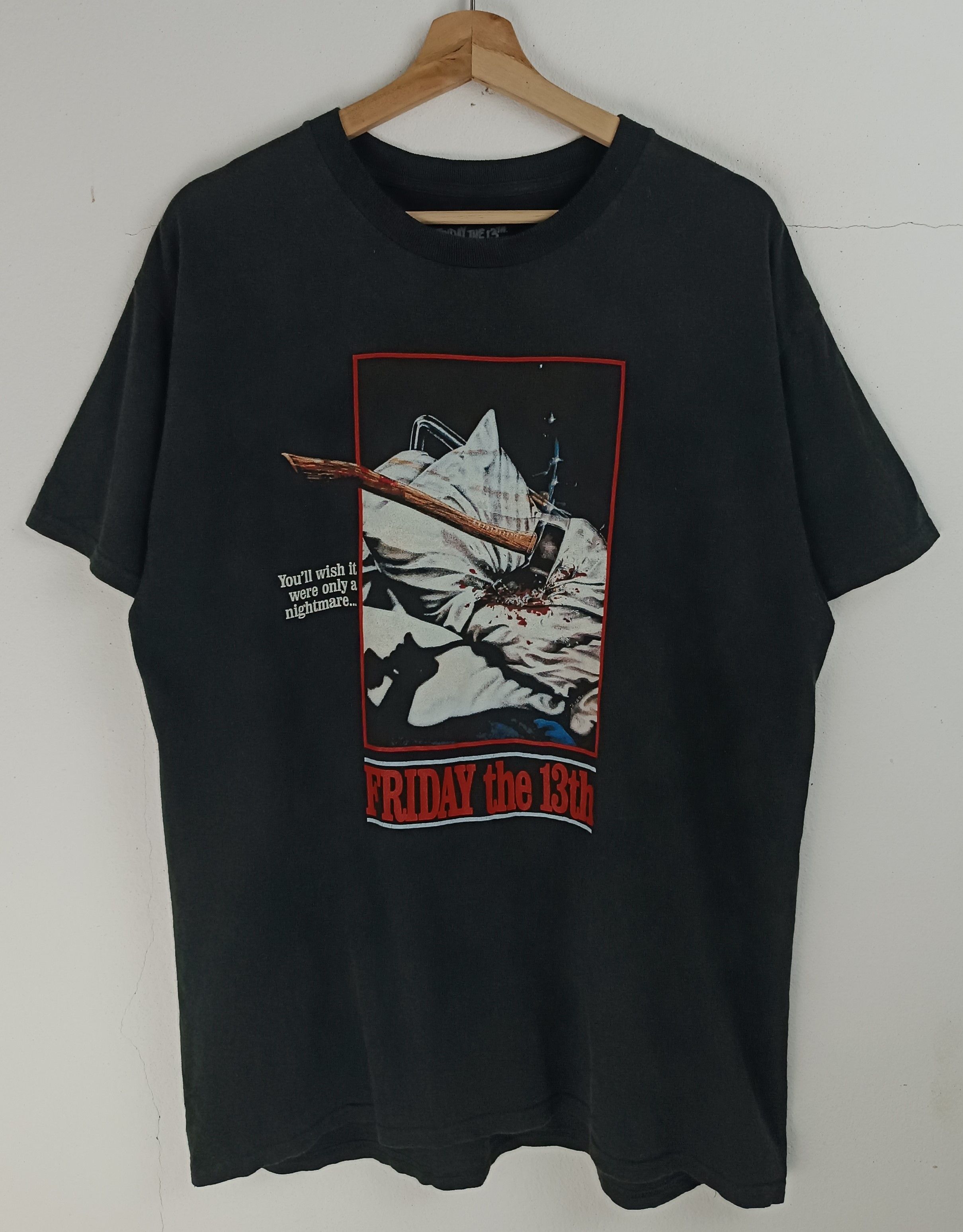 Vintage VINTAGE FRIDAY THE 12TH MOVIE HORROR KRUEGER SCARY TEE Size US L / EU 52-54 / 3 - 3 Thumbnail