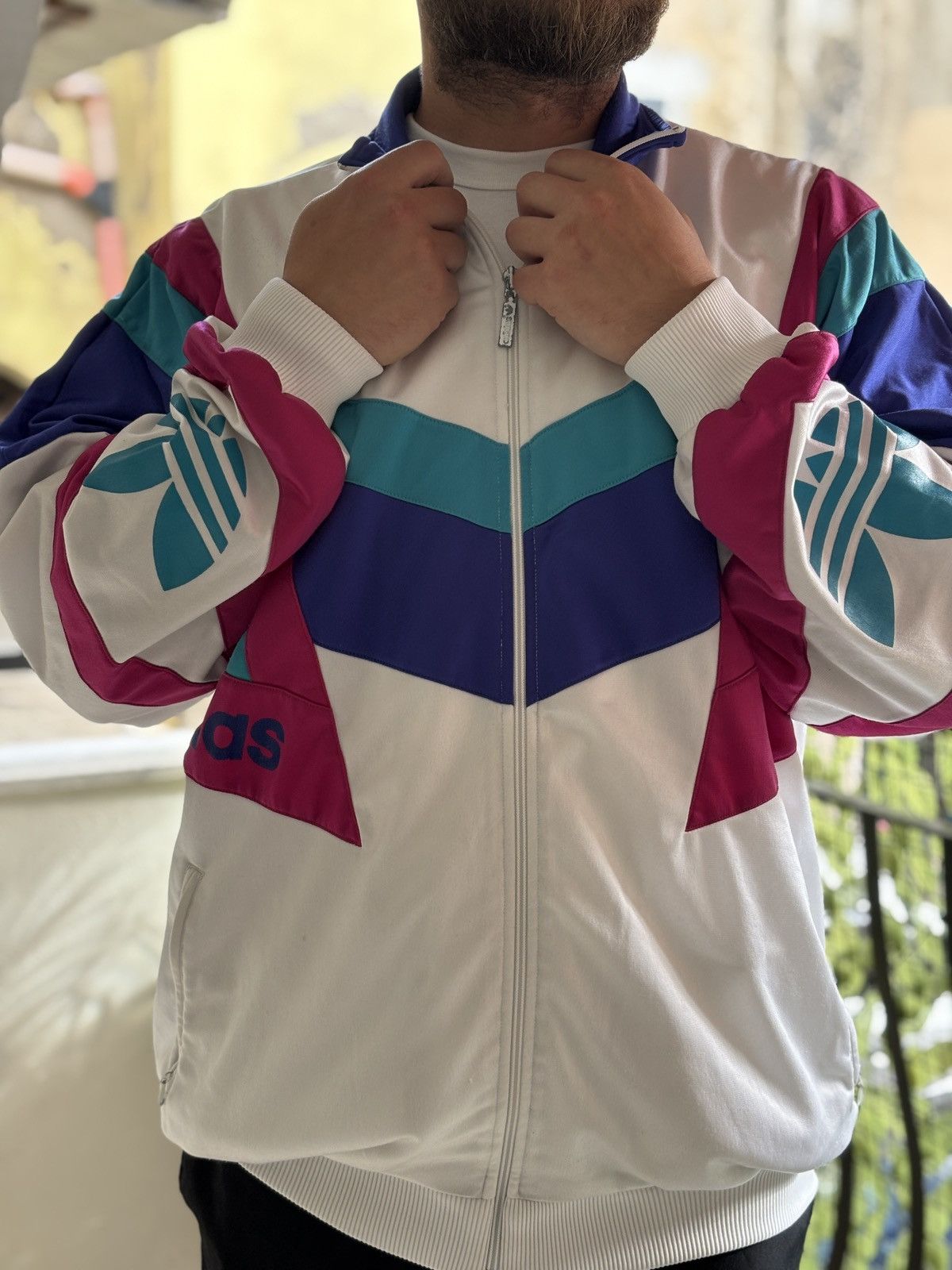 Adidas Vintage Style Adidas Originals Track Top 90s Oversize Size US L / EU 52-54 / 3 - 1 Thumbnail