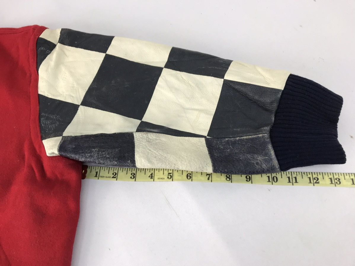 Junko Shimada Junko Shimada Part 2 Varsity Jacket Checked Leather Sleeve Size US L / EU 52-54 / 3 - 11 Thumbnail