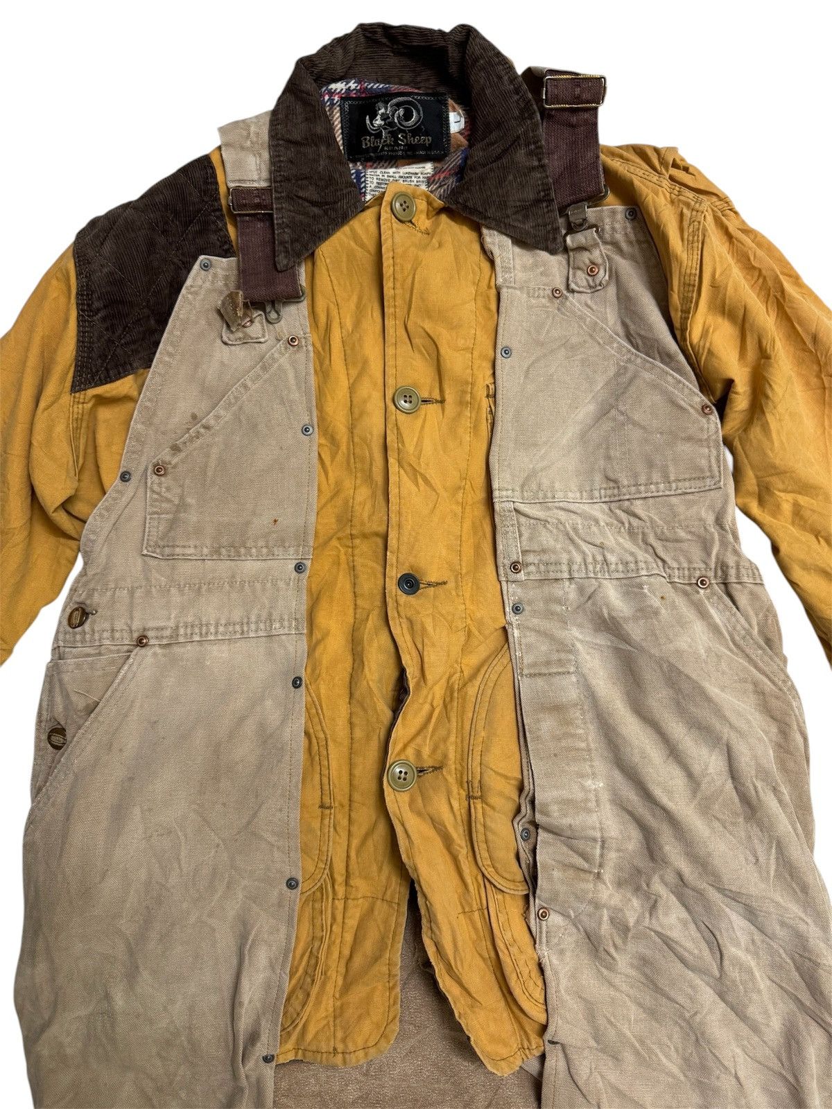 Black Sheep Vintage Black Sheep x Carhartt trench coat Jacket Size US L / EU 52-54 / 3 - 3 Thumbnail