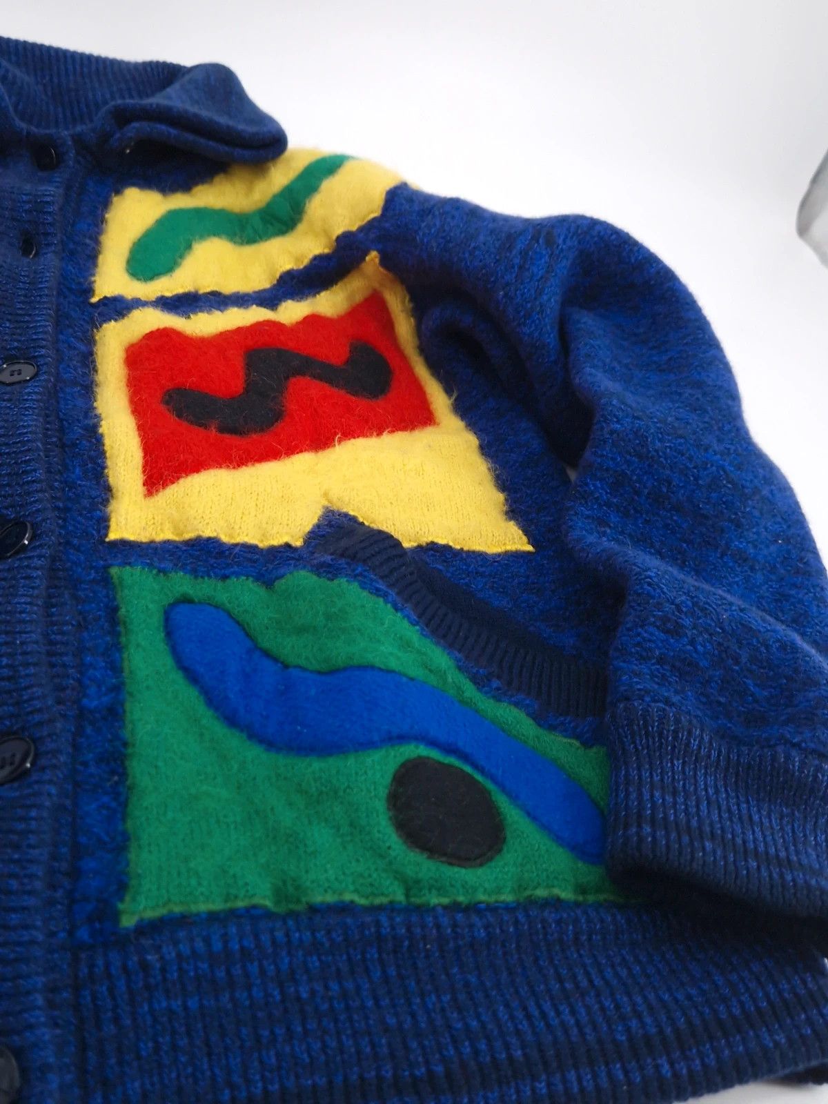 Kansai Yamamoto Kansai Yamamoto Rare Vintage Mohair Abstract Patch Knit Size US M / EU 48-50 / 2 - 2 Thumbnail