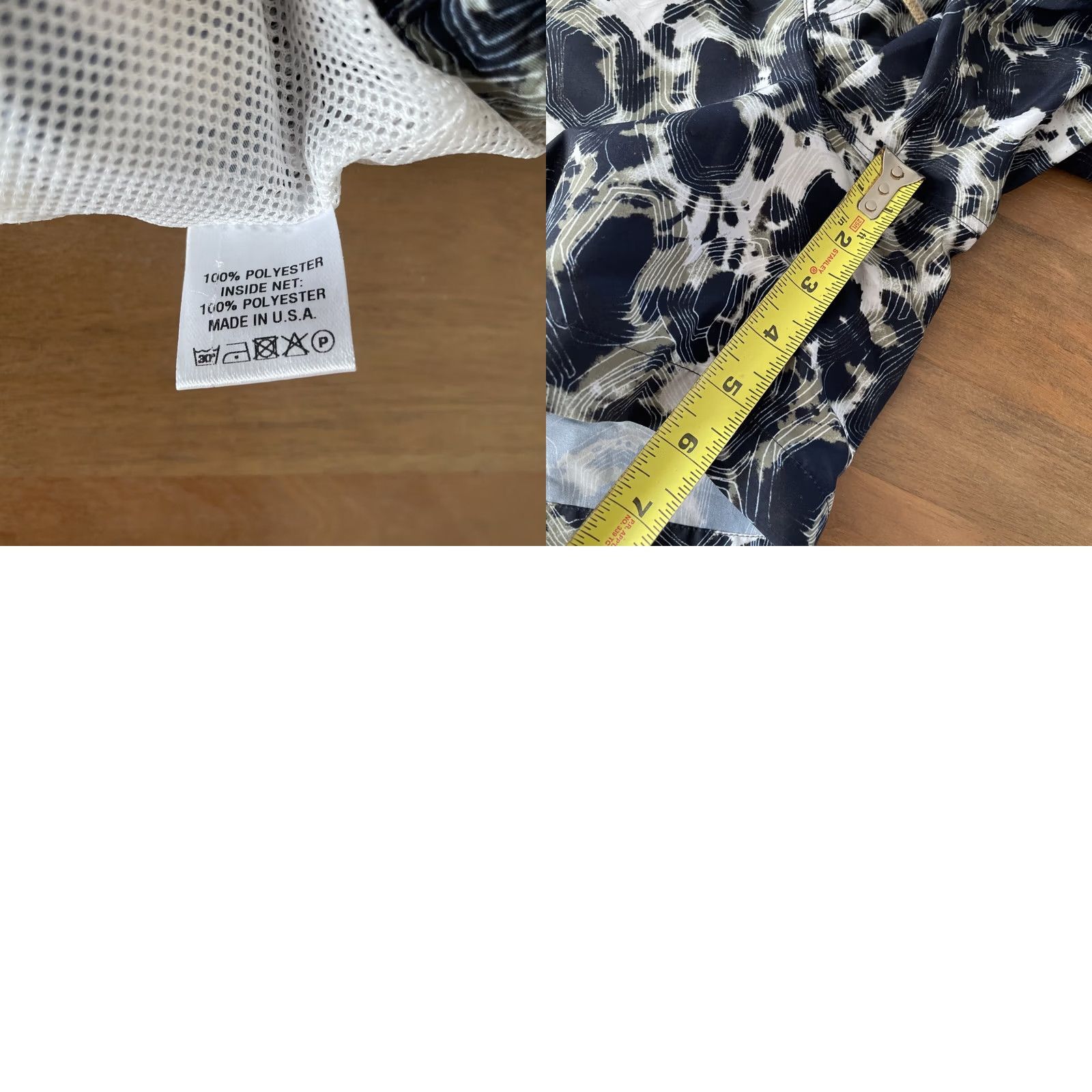 Vintage Thorsun Board Shorts Mens 36 Tie Dye Lined Swimming Trunks Pockets Drawstring Beach Surf Size US 36 / EU 52 - 8 Thumbnail