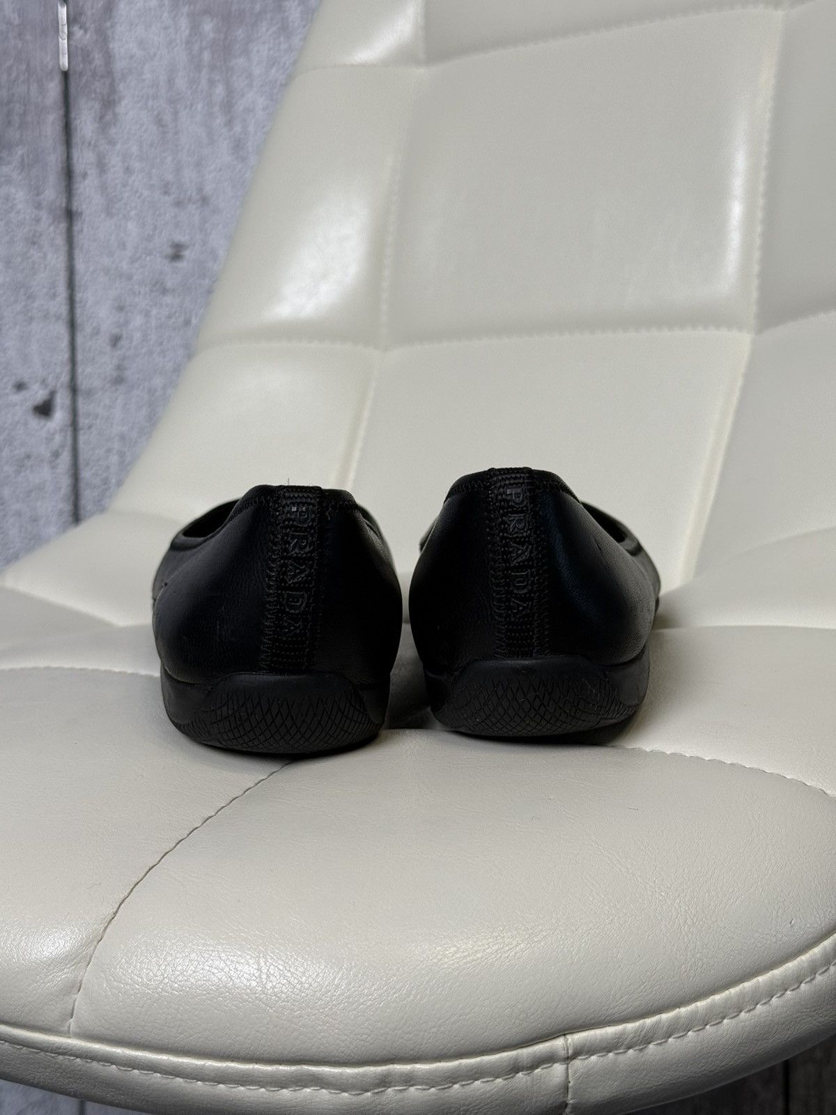Prada Vintage 00s Prada Ballet Flats Leather Patent Toe Cap Shoes Size US 8 / IT 38 - 16 Thumbnail