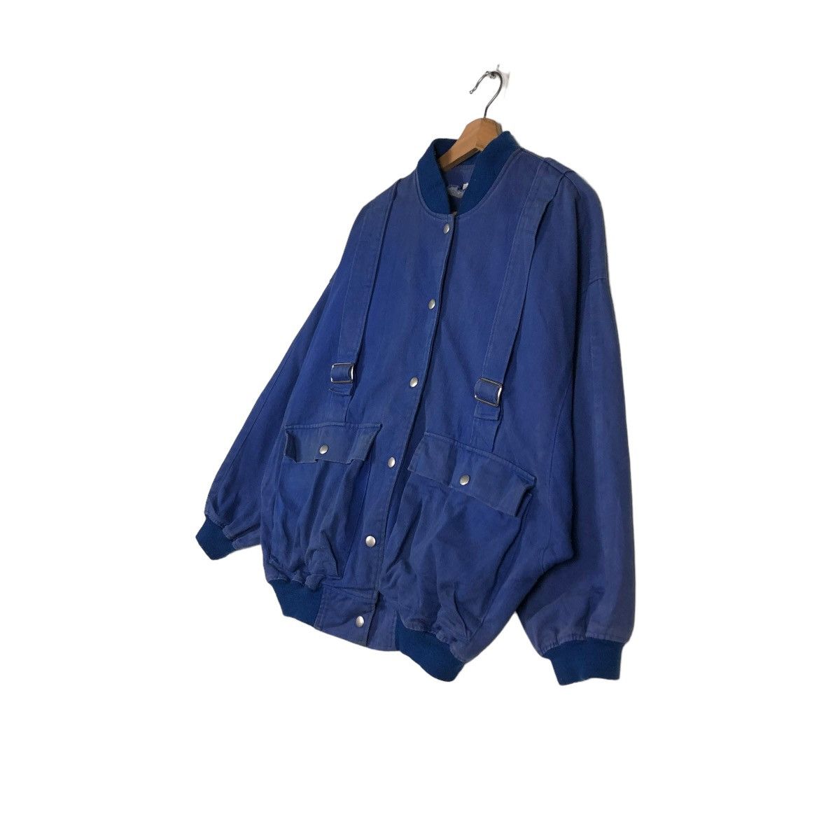 Japanese Brand 🔥VINTAGE PARACHUTE BONDAGE BIKER BOMBER JACKET SUNNY HOUSE Size US M / EU 48-50 / 2 - 4 Thumbnail