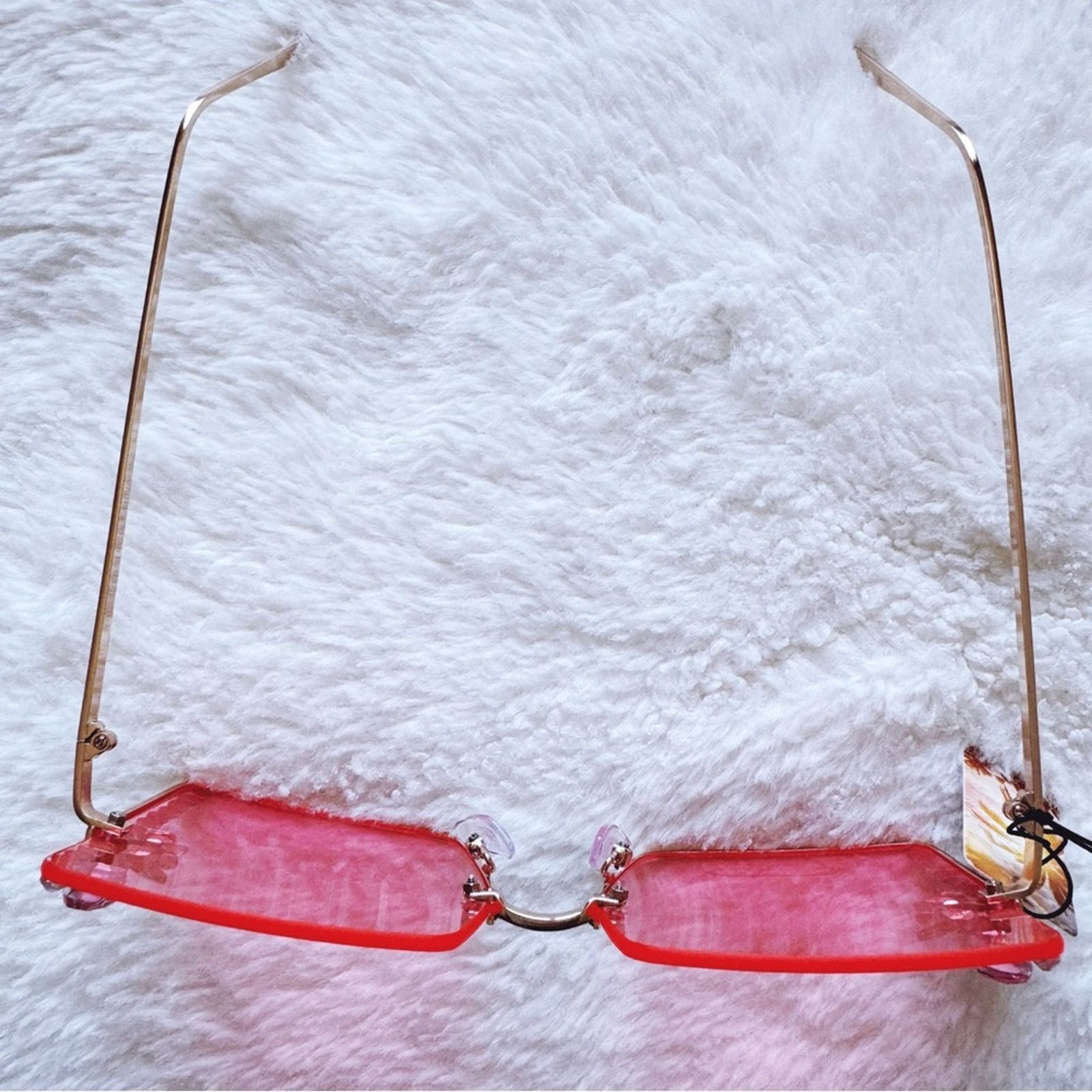 Other Nora Pink Square Sunglasses Size ONE SIZE - 4 Thumbnail