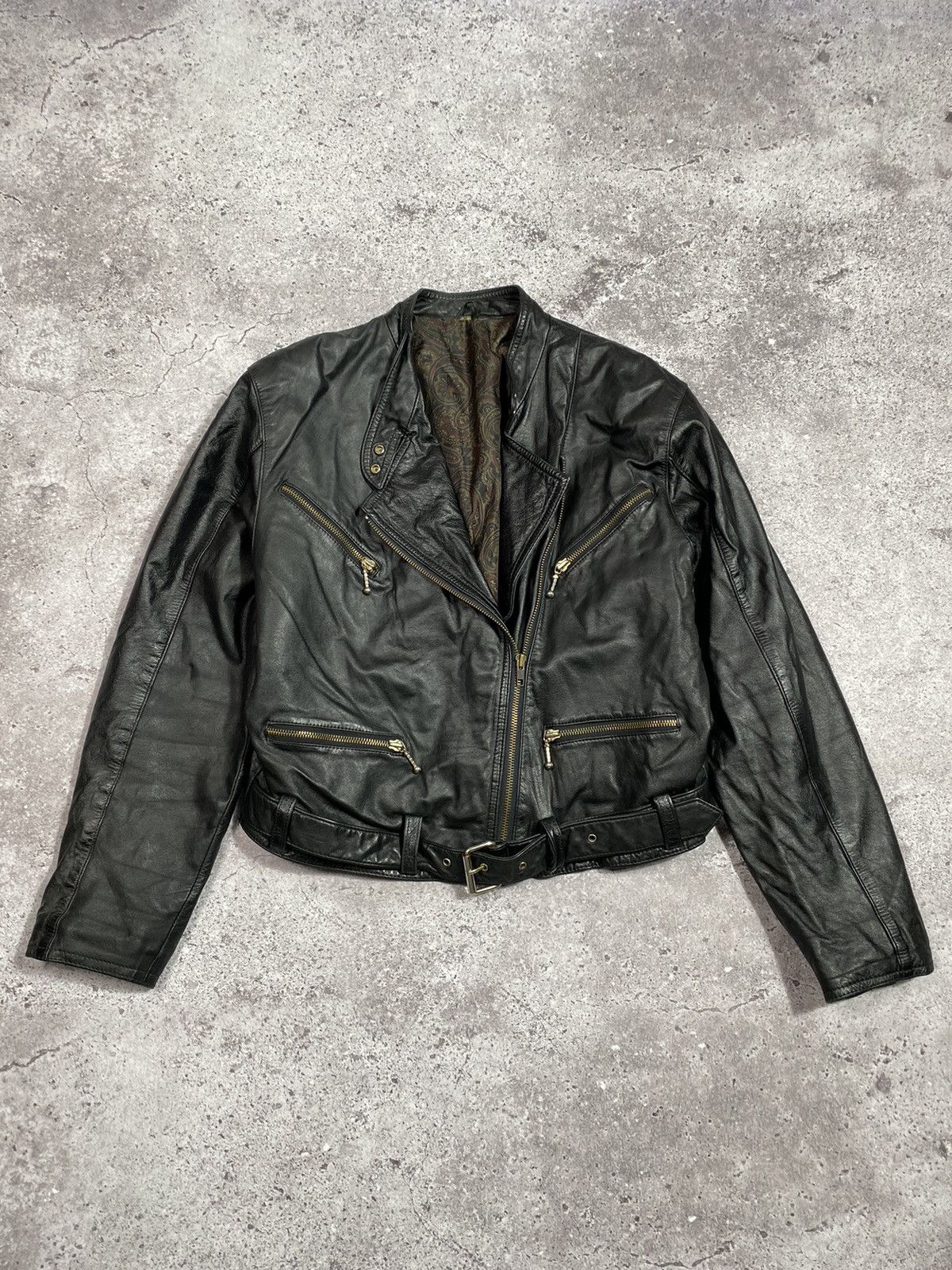 Vintage Vintage ECHTES LEDER leather jacket Size M / US 6-8 / IT 42-44 - 1 Thumbnail