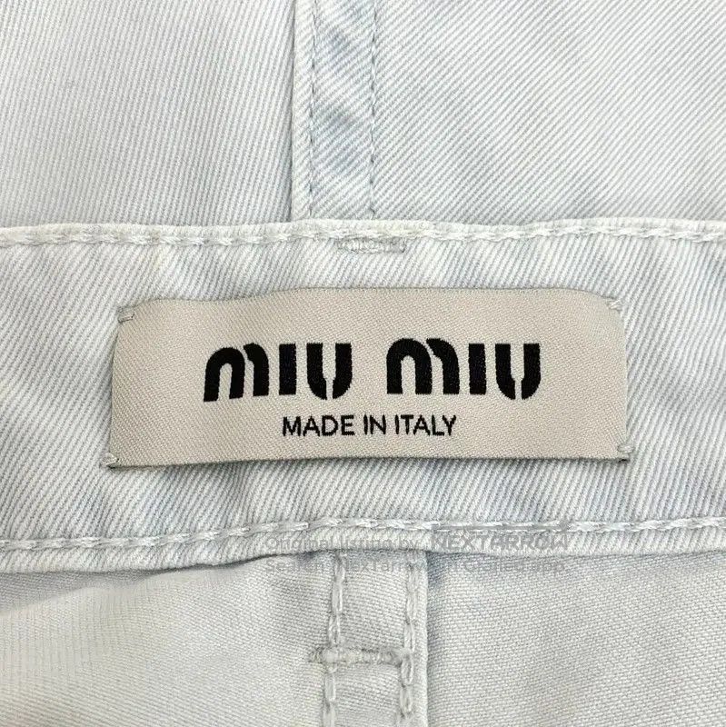 Miu Miu Miu Miu Light Blue Cotton Jeans for Women . Size 28" / US 6 / IT 42 - 6 Thumbnail