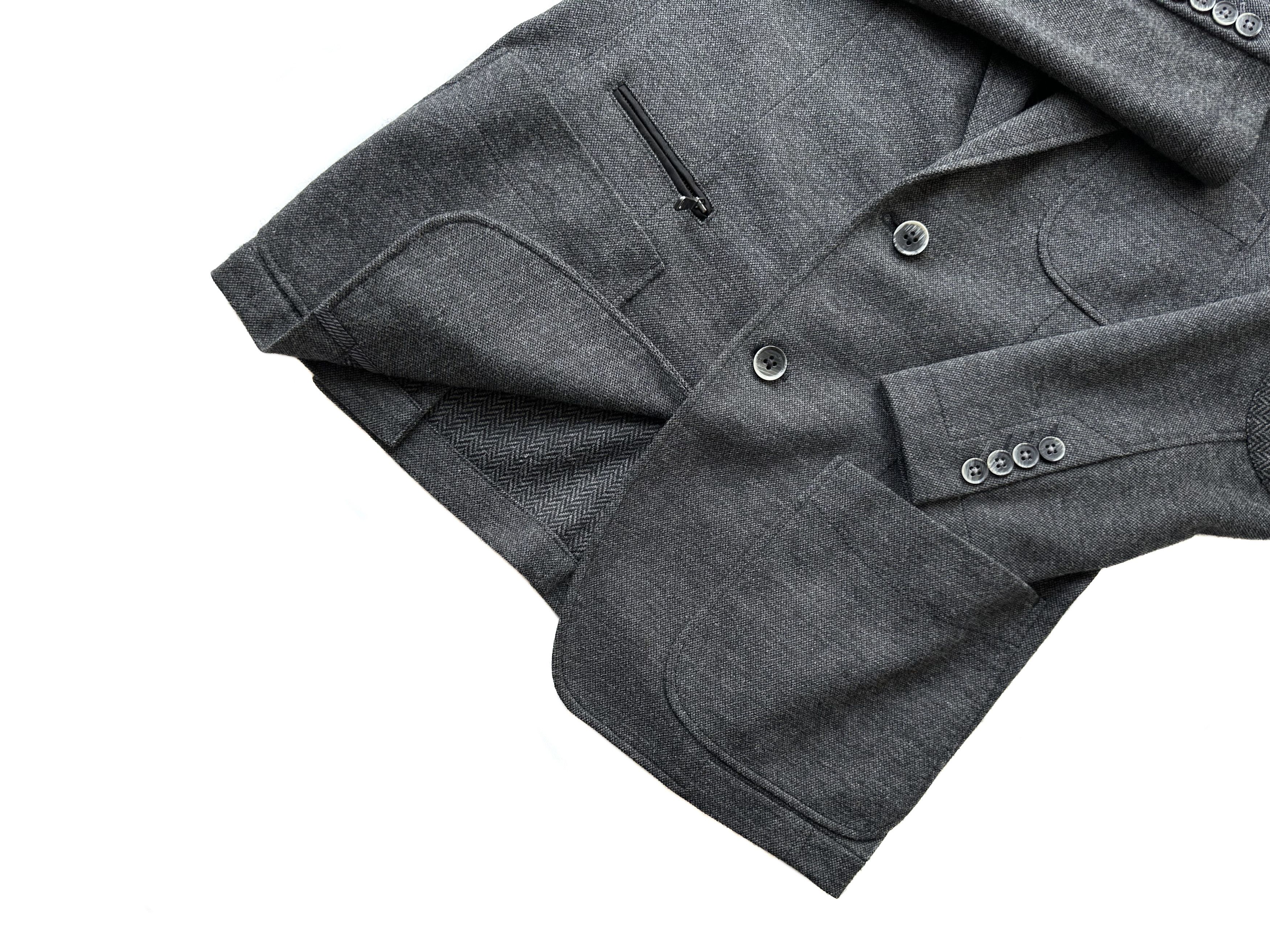 Hugo × Hugo Boss Hugo Boss grey melange wool blazer Size 46R - 7 Thumbnail