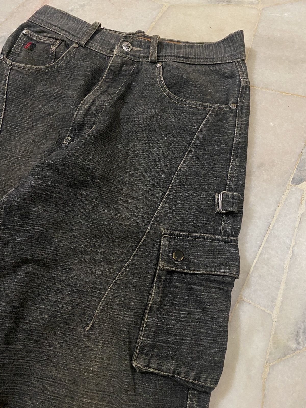 Massive RARE Vintage Freaky Massive Baggy Cargo Distressed Jeans Size US 32 / EU 48 - 4 Thumbnail