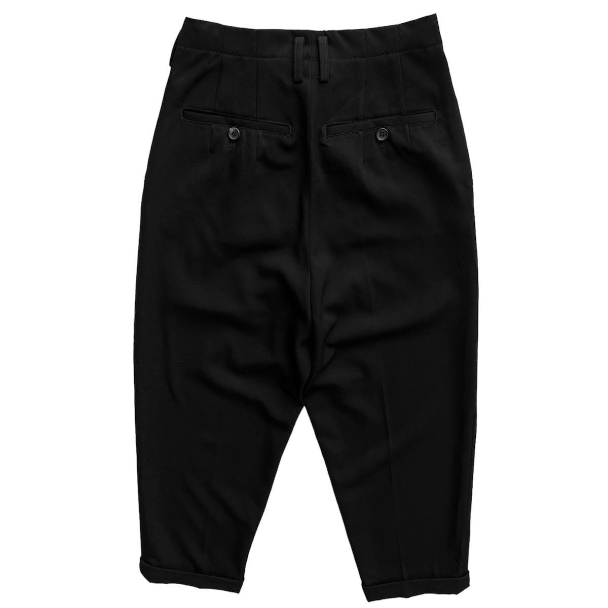 Y's × Yohji Yamamoto YOHJI YAMAMOTO +NOIR BLACK PANTS Size 24" / US 00 / IT 34 - 10 Thumbnail
