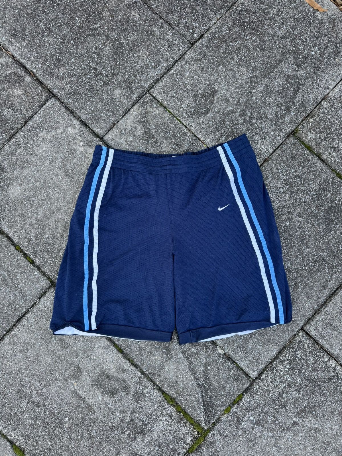 Nike × Vintage Vintage Nike Essential Swoosh Reversible Baggy Track Shorts Size US 36 / EU 52 - 1 Thumbnail