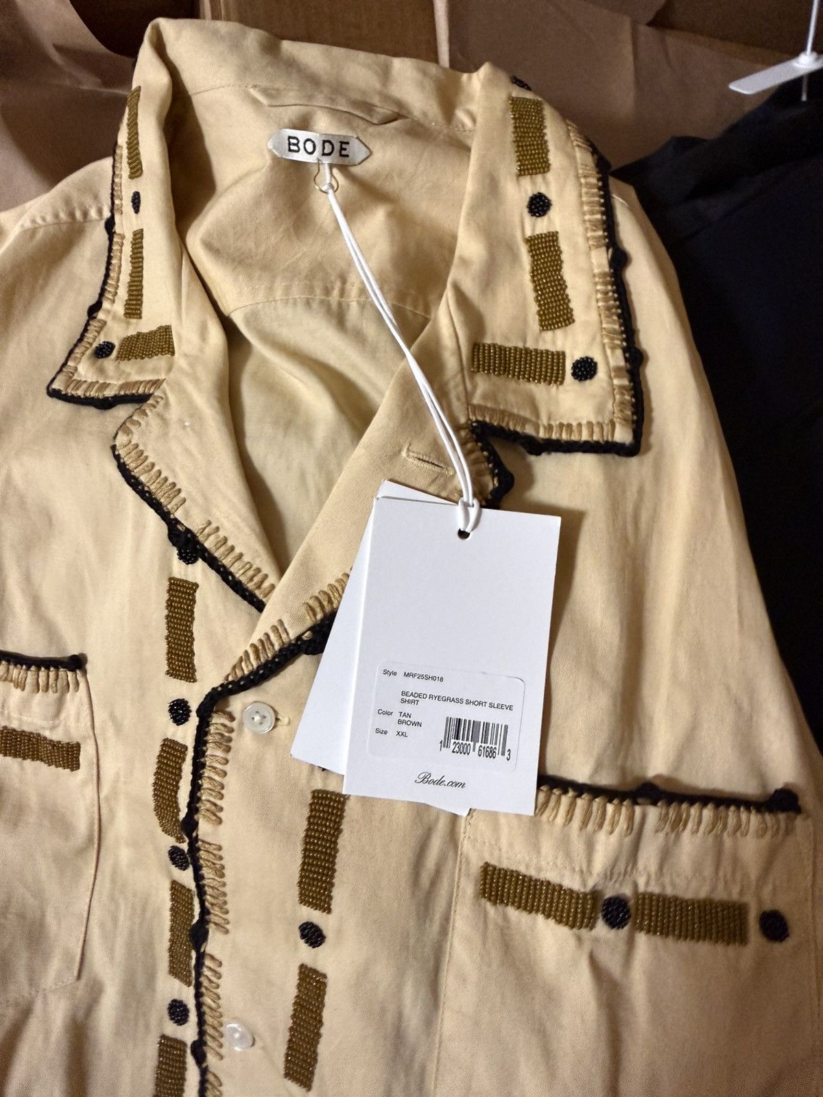 Bode BRAND NEW BODE SHIRT BEADED RYEGRASS Size US XXL / EU 58 / 5 - 4 Thumbnail