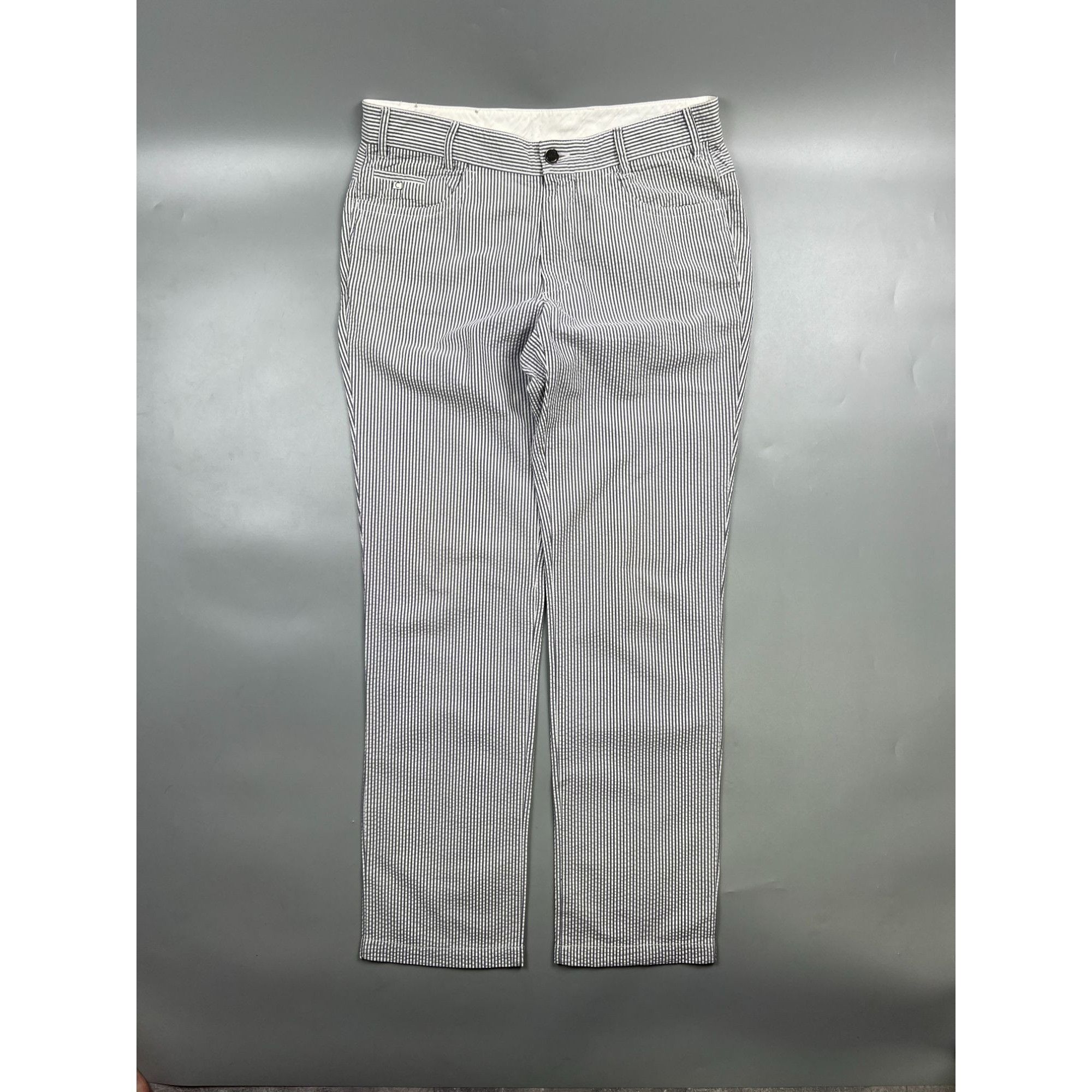 Cortigiani Cortigiani Cotton Striped Pants (Y1017) Size US 36 / EU 52 - 1 Thumbnail