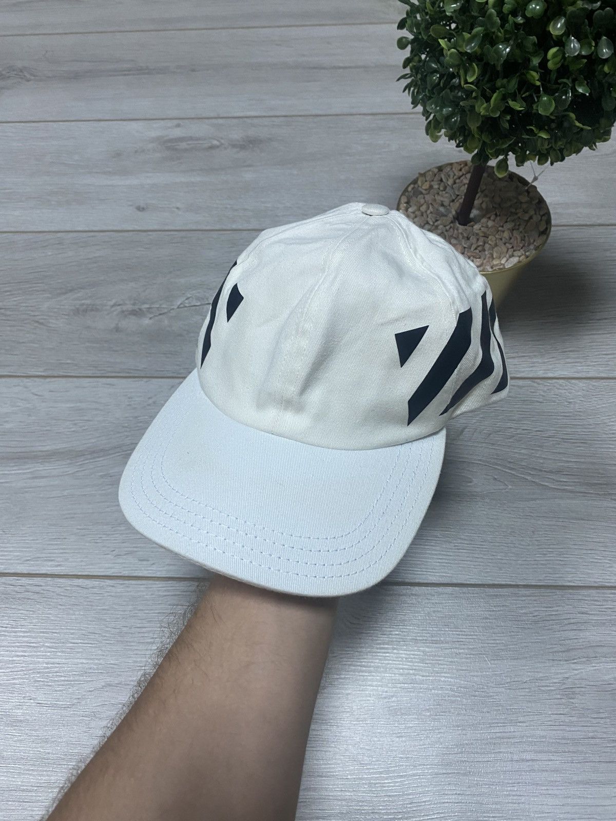 Off-White Off White Cap Diag Print Baseball Cap Virgil Abloh Size ONE SIZE - 1 Thumbnail