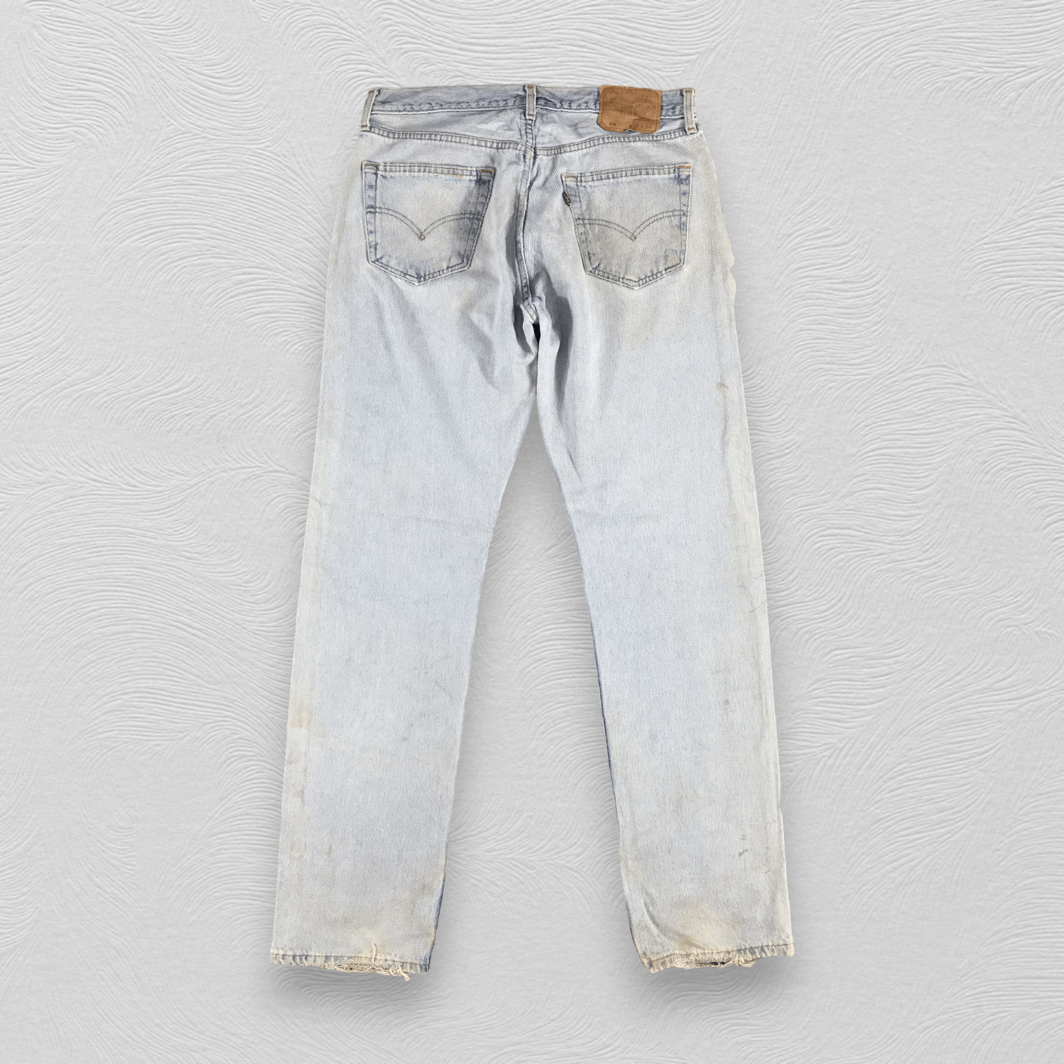 Levi's Vintage 90s Levi's 501 Jeans Dirty Light wash Denim KJ791 Size US 34 / EU 50 - 2 Thumbnail