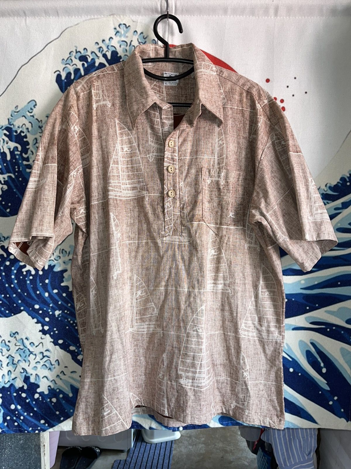 VINTAGE HOBIE HAWAIIAN SHIRT XL RARE
