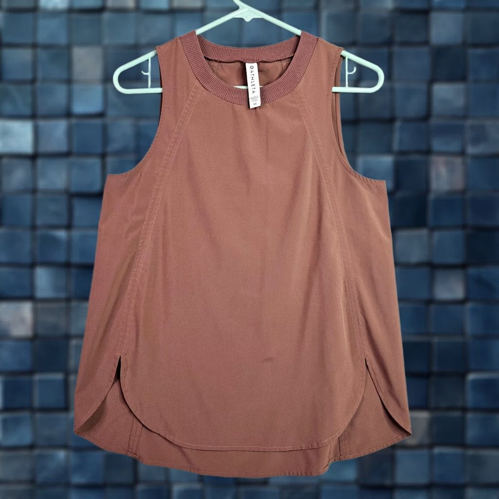 Athleta Athleta Tank XS Womens Brown Sleeveless Athletic Casual Shirt Shirt Tank Top Solid Polyester Athletic Fit XS Womens Boutiques 90s? Size XS / US 0-2 / IT 36-38 - 1 Thumbnail