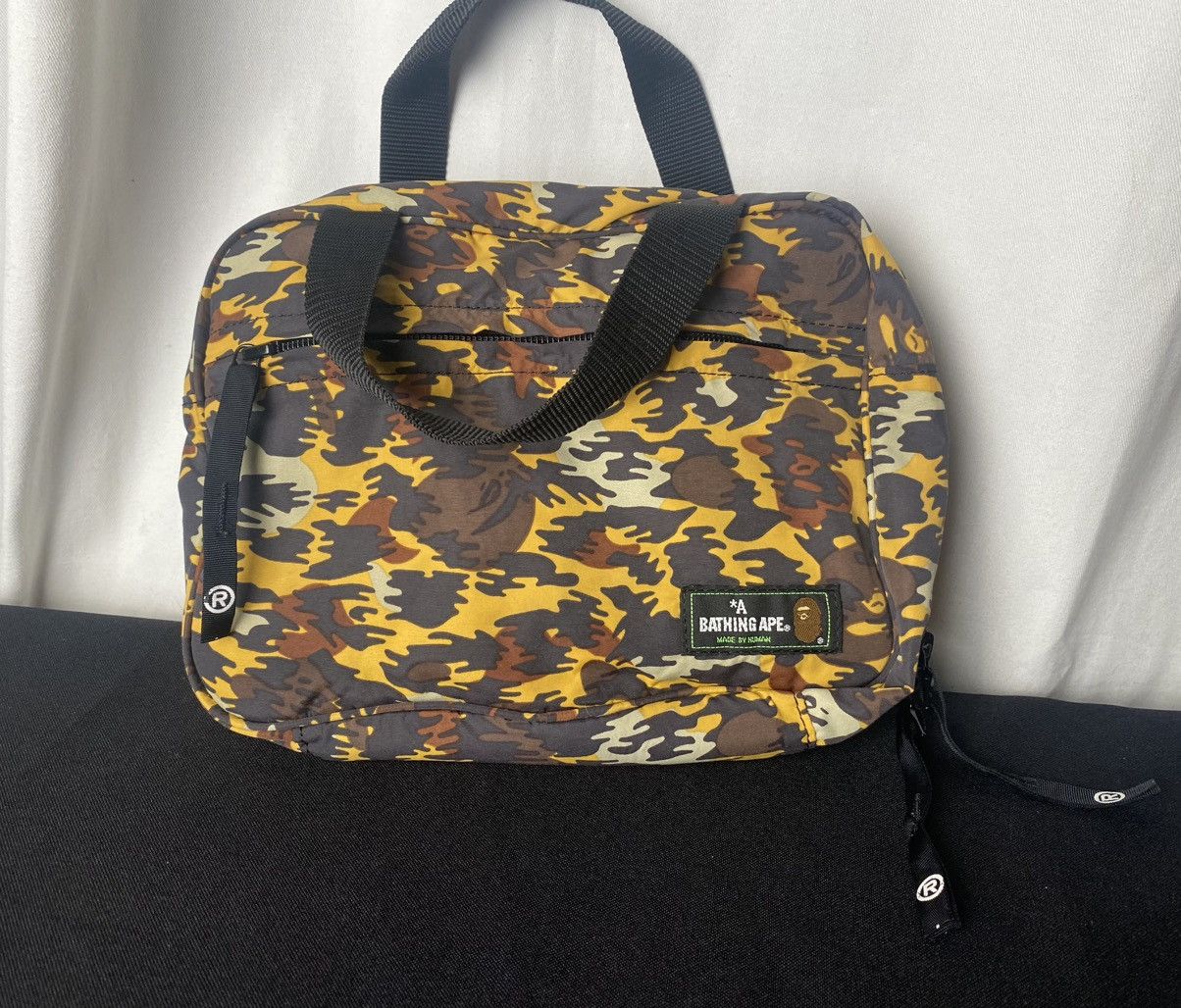 Bape A Bathing Ape (Bape) Orange Animal Print Toiletries Bag Size ONE SIZE - 1 Thumbnail