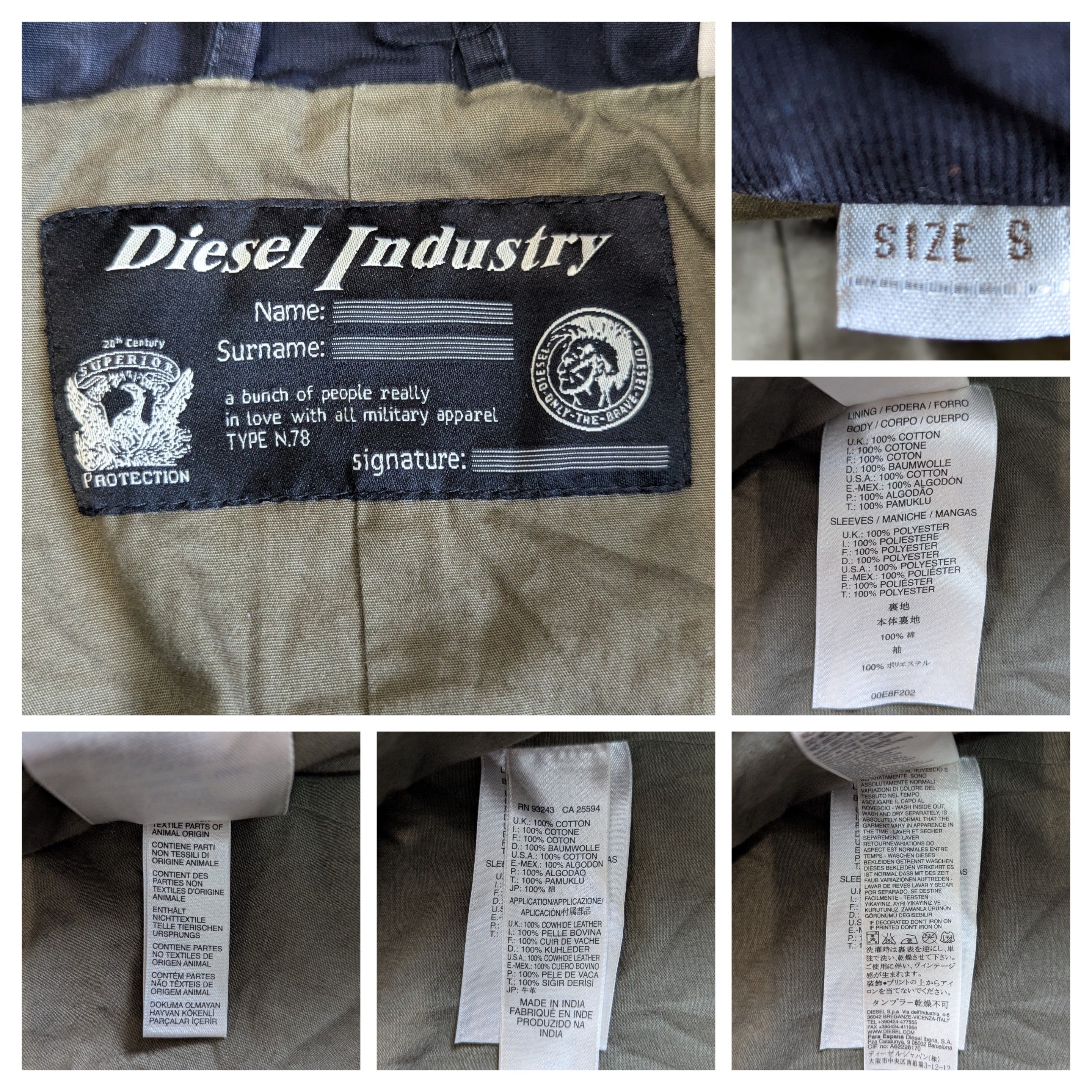 Diesel DIESEL Cargo Jacket Military Field Jacket In Navy Size US S / EU 44-46 / 1 - 13 Thumbnail