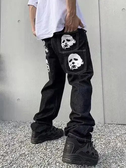 Other FACES Graphic Black Denim Jeans Size US 30 / EU 46 - 2 Thumbnail