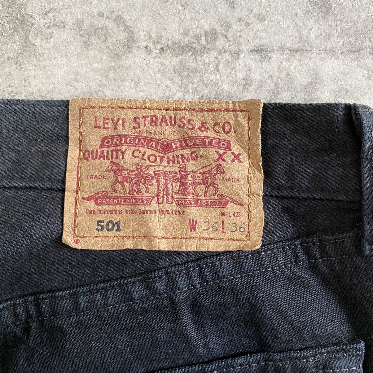 Levi's Vintage 1997 Levis 501 Black Denim Jeans Size US 34 / EU 50 - 21 Thumbnail
