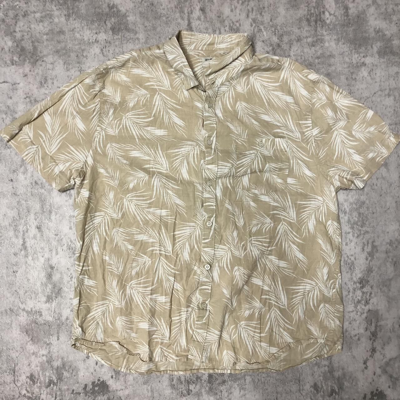 Other Tan and cream Hawaiian button-up shirt #HawaiianShirt Size US XXL / EU 58 / 5 - 1 Thumbnail