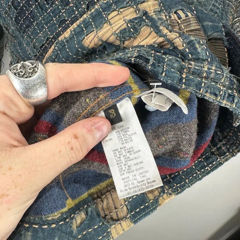 Kapital Kapital Boro Wool Lined Denim Jacket Size 3 Size US L / EU 52-54 / 3 - 4 Thumbnail