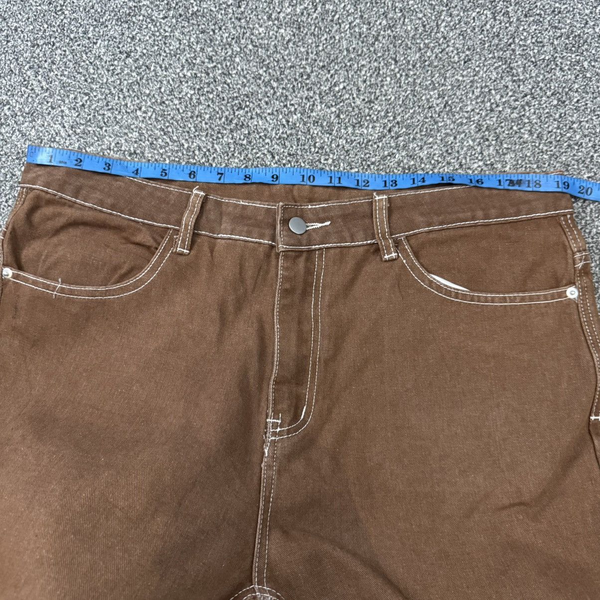 Japanese Brand Vintage Y2K Loose Fit Embroidered Double Knee Pants Size US 38 / EU 54 - 14 Thumbnail