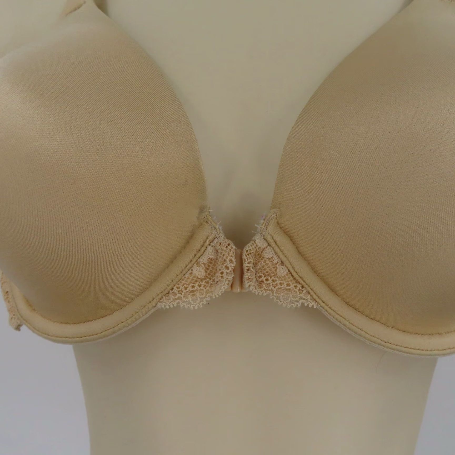 Vintage Maidenform Bra 36C 07112 One Fab Fit Everyday Full Coverage Racerback Latte Lift Size ONE SIZE - 3 Thumbnail