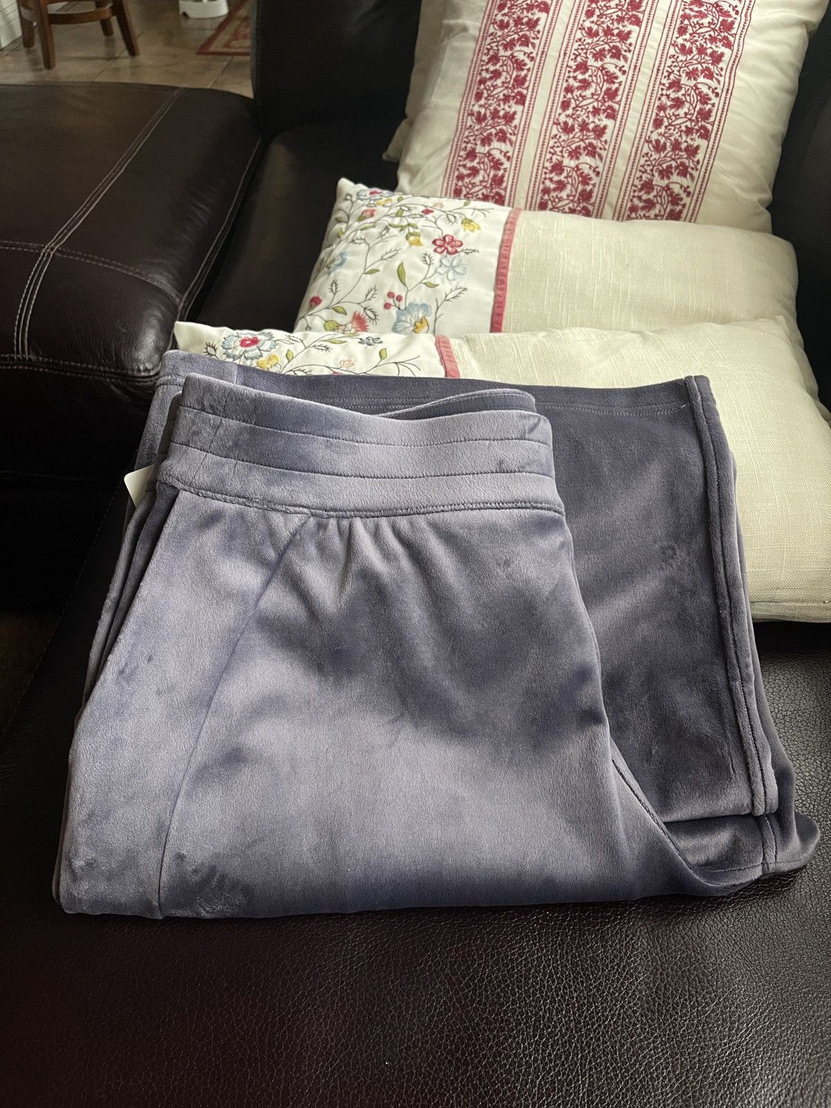 Lululemon Scuba Mid-Rise wide leg Pant velvet color in NFSL night fall Size 32" / US 10 / IT 46 - 5 Thumbnail