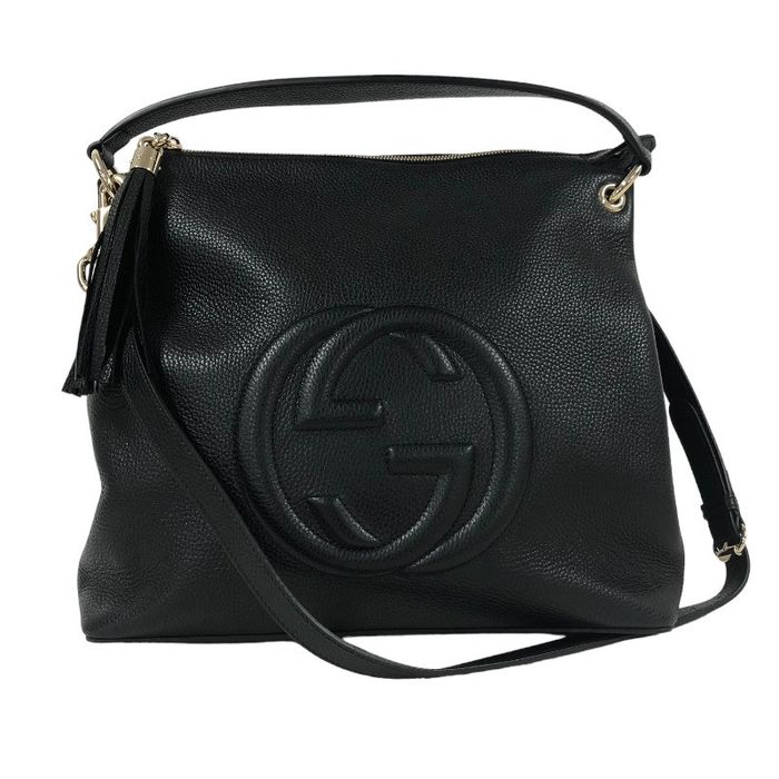 Gucci Gucci Soho 2way Bag Leather Shoulder Bag Black | Grailed