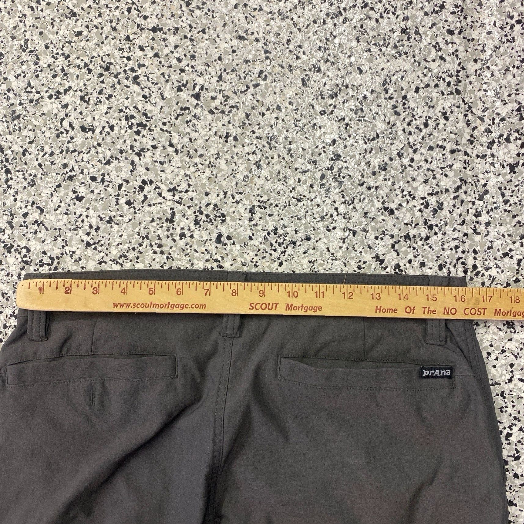 Prana prAna Gray Outdoor Hiking Climbing Performance Slim Fit Chino Pants Men's 33x32 Size US 33 - 4 Thumbnail