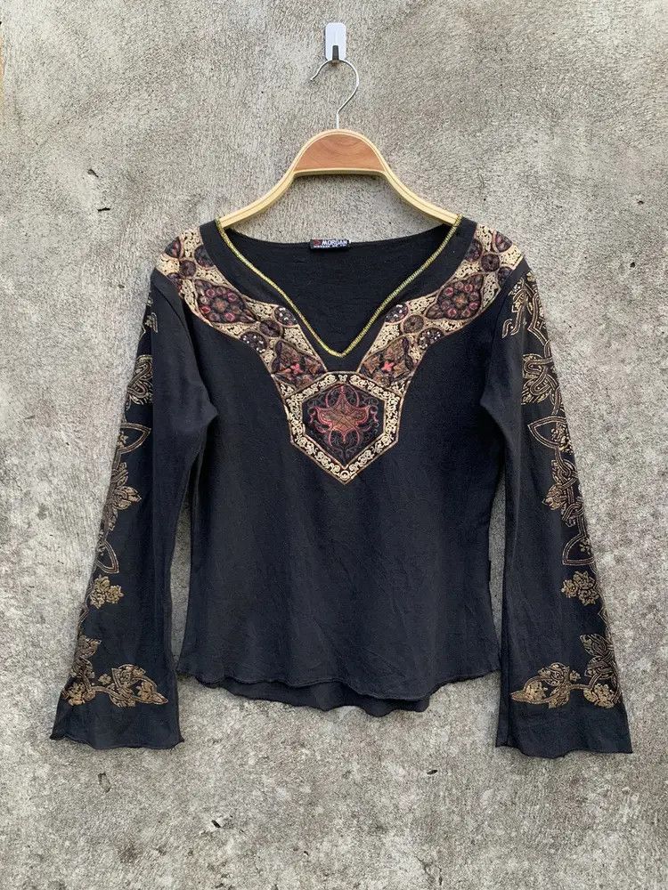 Japanese Brand Morgan de toi gothic tribal flared sleeve Size XS / US 0-2 / IT 36-38 - 1 Thumbnail