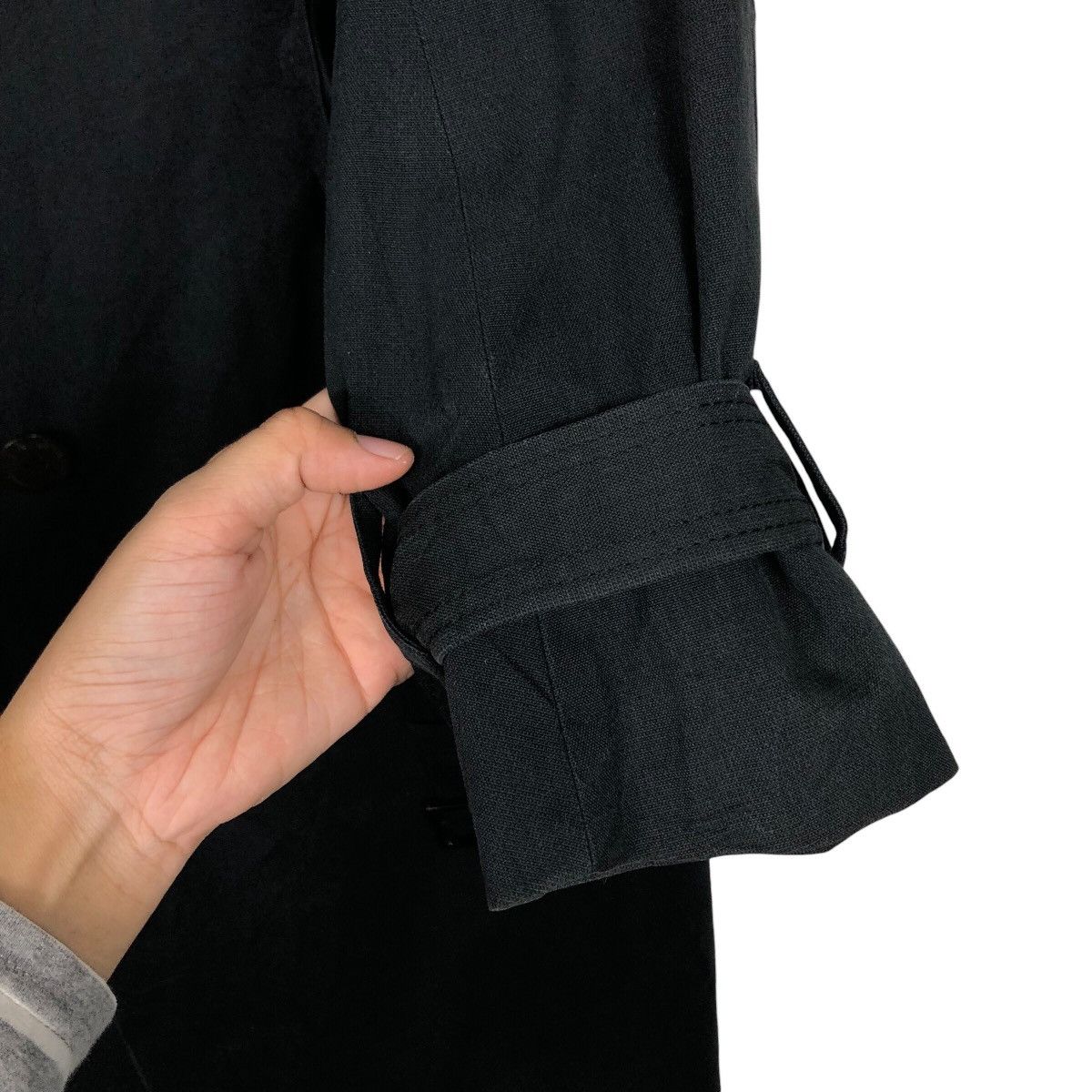 Aquascutum × Japanese Brand × Vintage 📌Rich Black- Long Jacket Trench Coat Aquascutum London Size US M / EU 48-50 / 2 - 17 Thumbnail