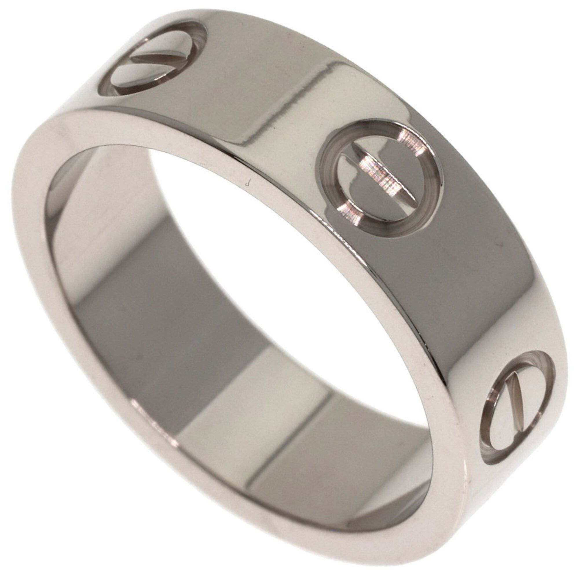 Cartier Cartier Love Ring #49, 18K White Gold, Women's Ring, CARTIER Size ONE SIZE - 1 Thumbnail