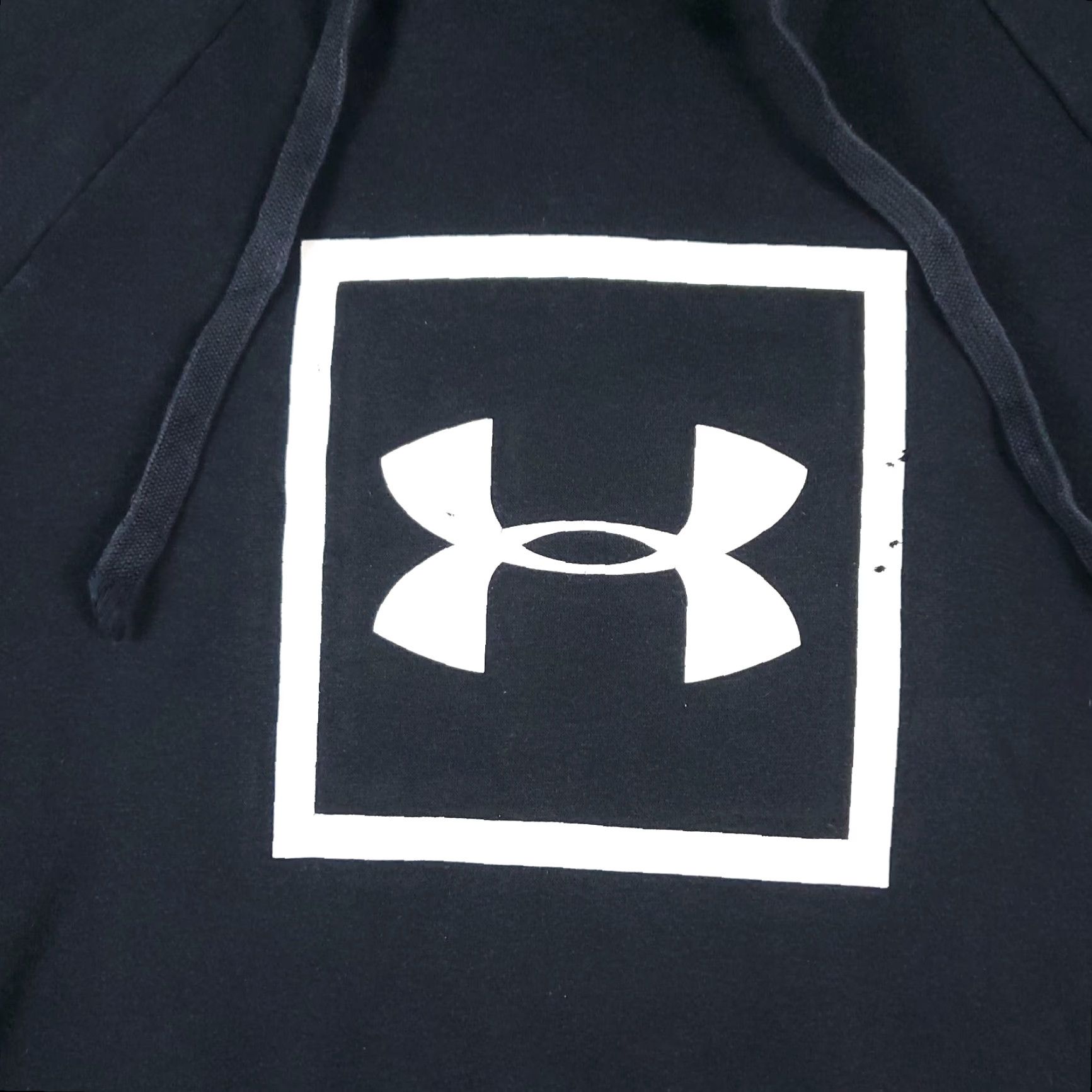 Under Armour Under Armour Hoodie Mens Medium Black Pullover Sweatshirt Sweatshirt Hoodie Sports Modern American Logo Pattern Solid Knit Size US M / EU 48-50 / 2 - 2 Thumbnail