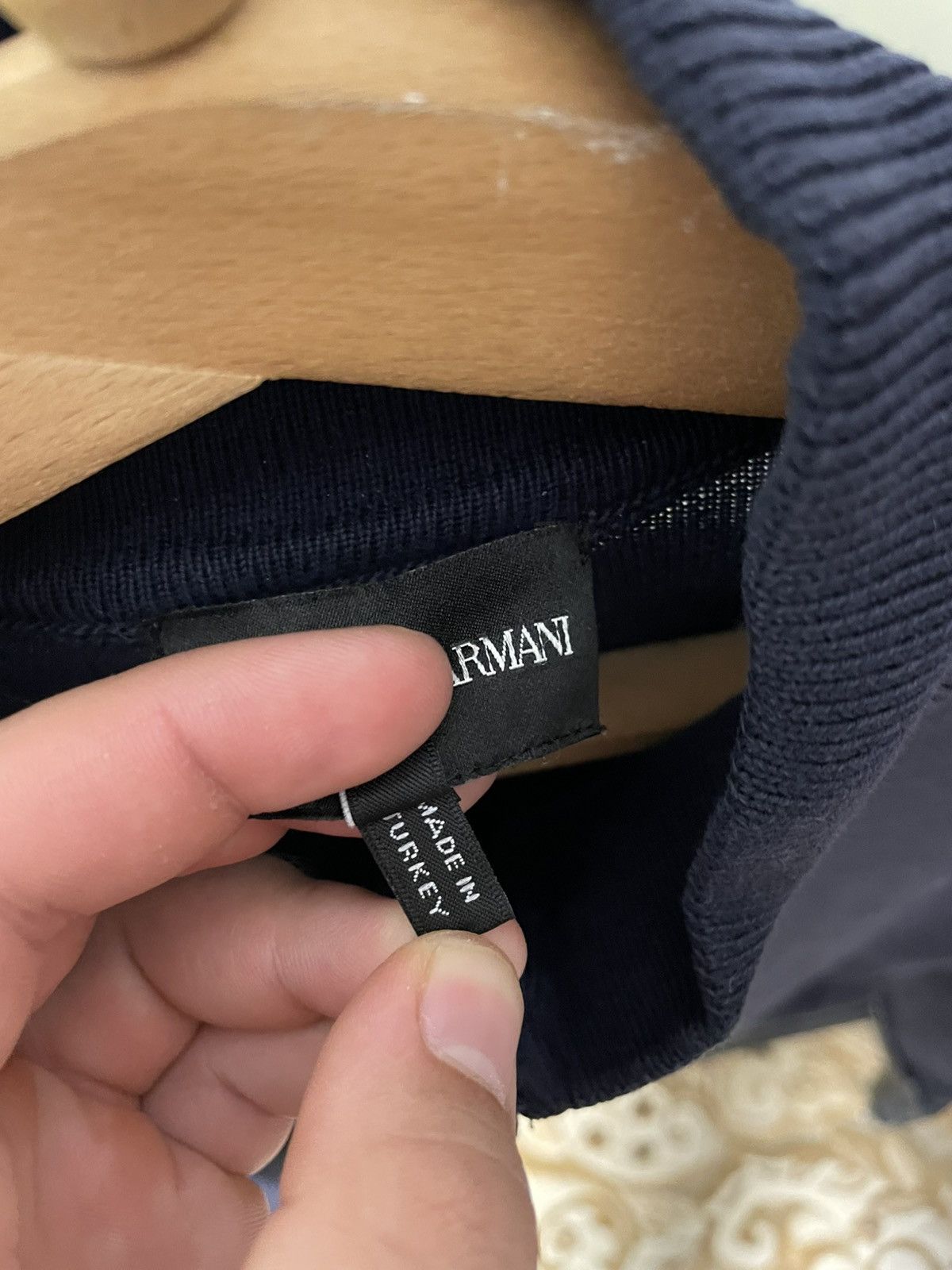 Emporio Armani Emporio Armani Mens Big Logo Zip Sweater Size L Size US L / EU 52-54 / 3 - 10 Thumbnail