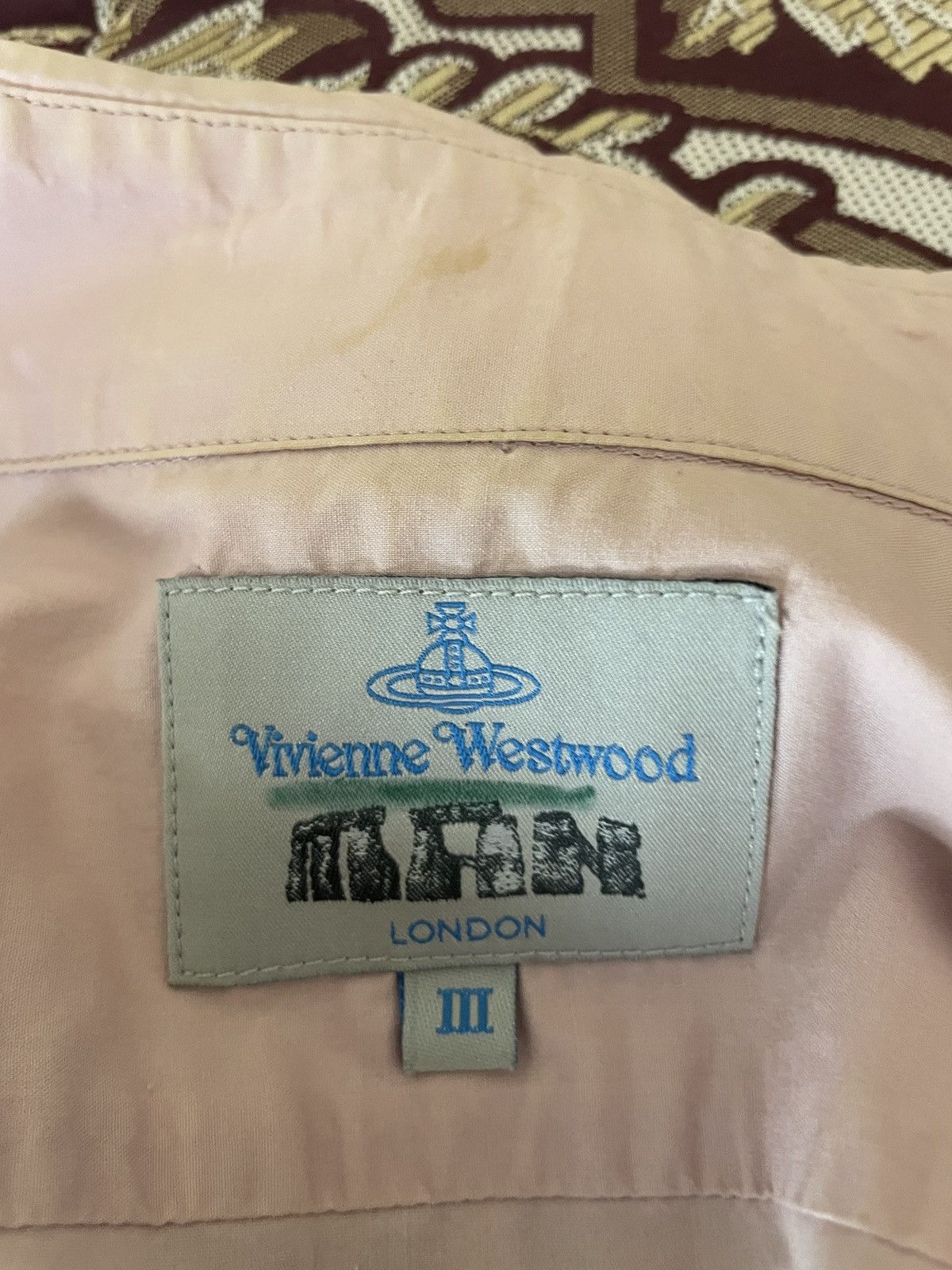Vivienne Westwood Wide Collar Button down SlimFit SS shirt Size US M / EU 48-50 / 2 - 9 Thumbnail